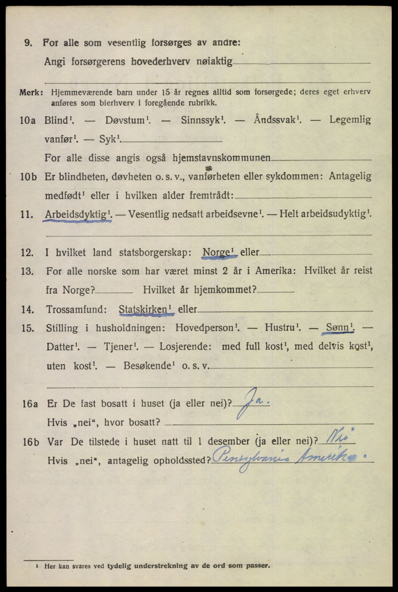 SAK, 1920 census for Spind, 1920, p. 1670