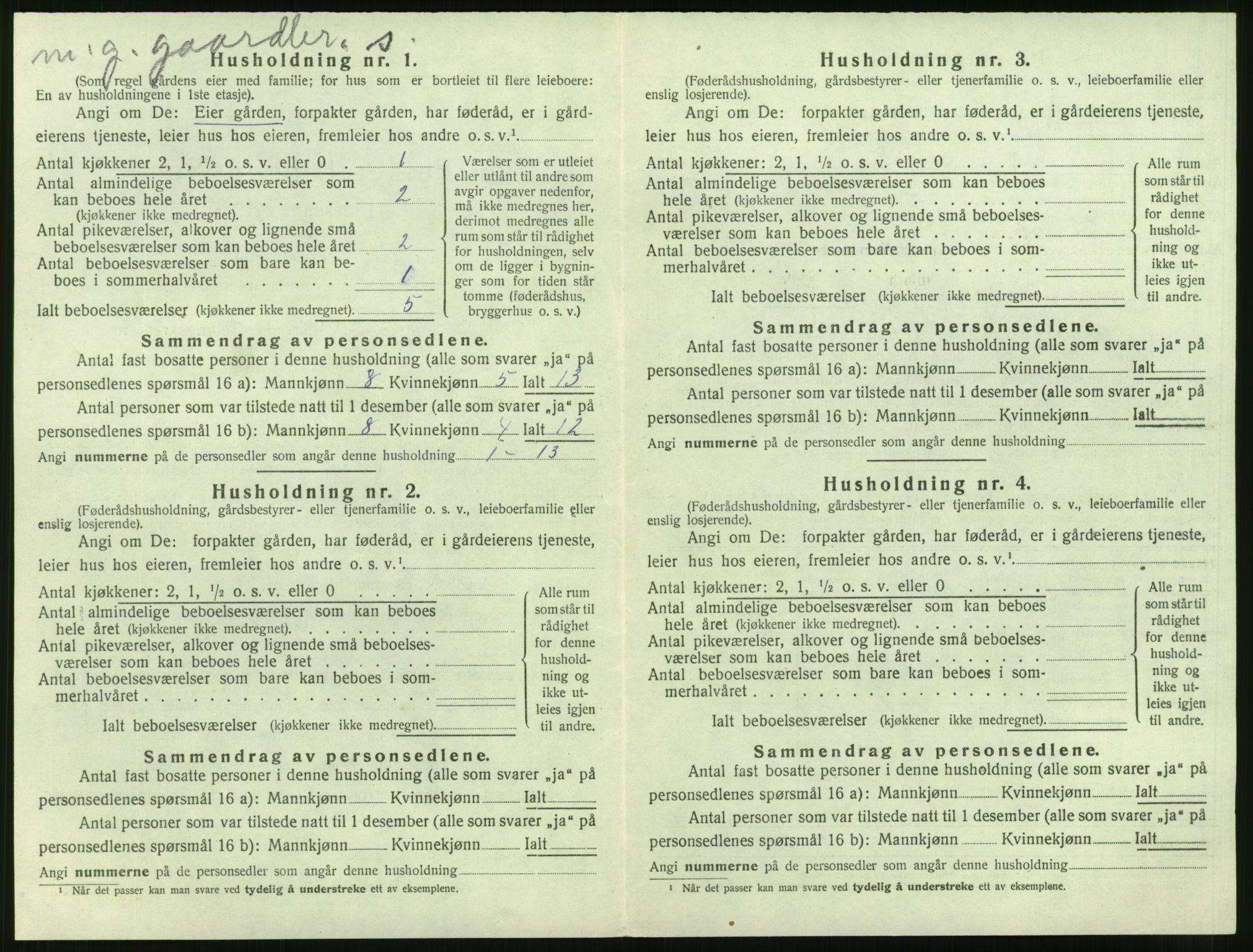 SAT, 1920 census for Sykkylven, 1920, p. 594