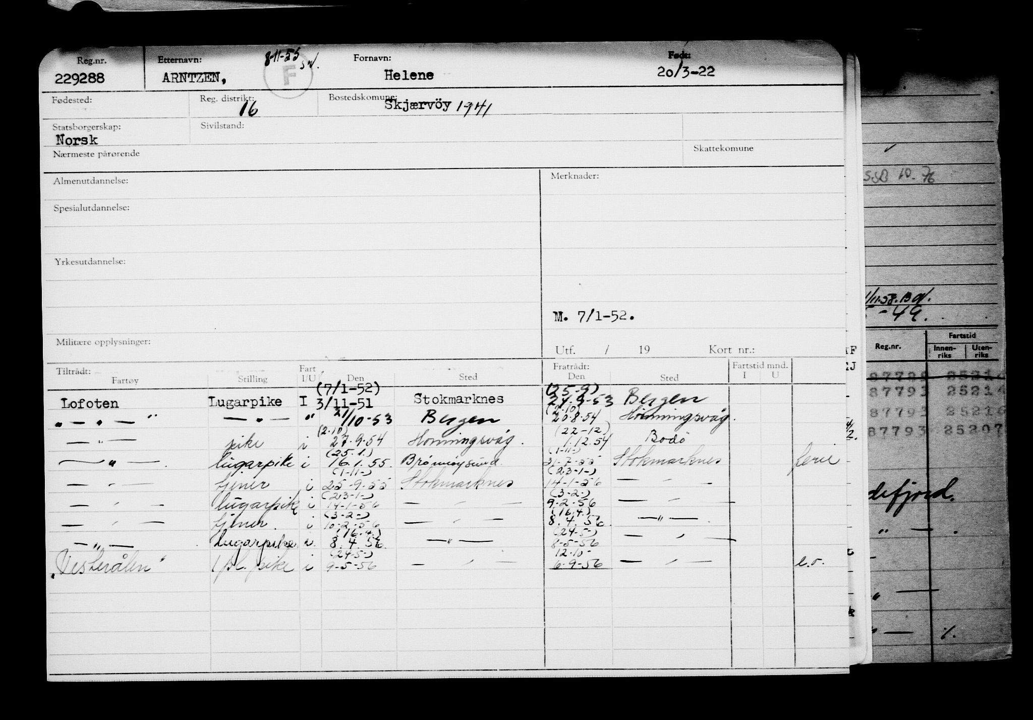 Direktoratet for sjømenn, AV/RA-S-3545/G/Gb/L0204: Hovedkort, 1922, p. 253