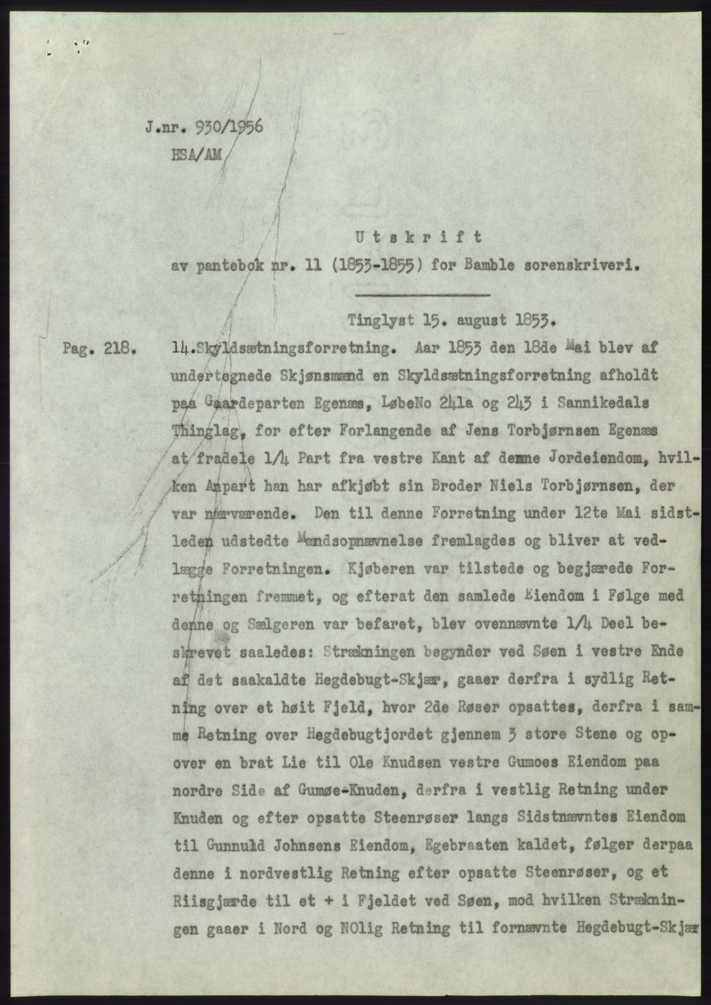 Statsarkivet i Kongsberg, SAKO/A-0001, 1956, p. 193