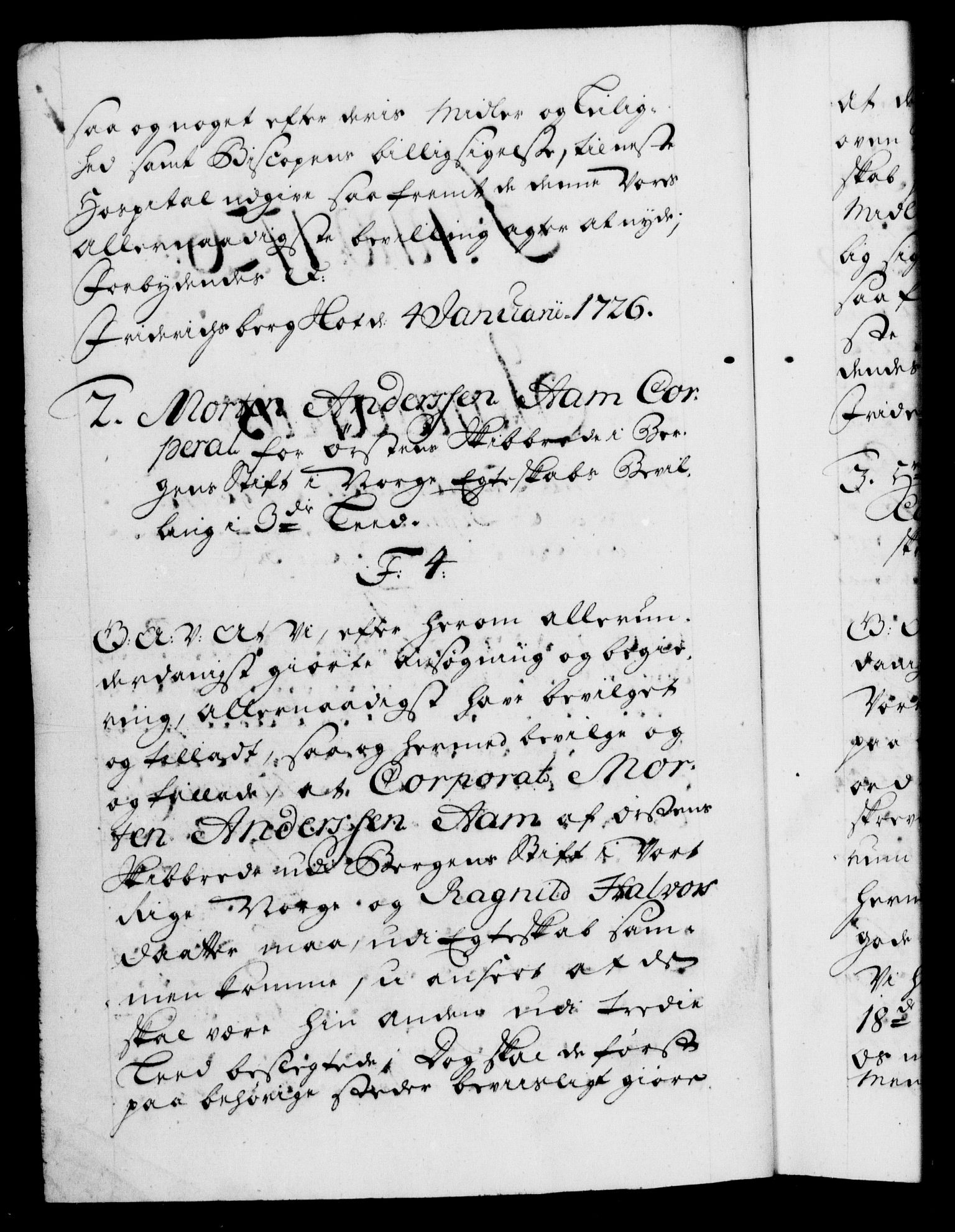 Danske Kanselli 1572-1799, AV/RA-EA-3023/F/Fc/Fca/Fcaa/L0025: Norske registre, 1726-1728, p. 1b