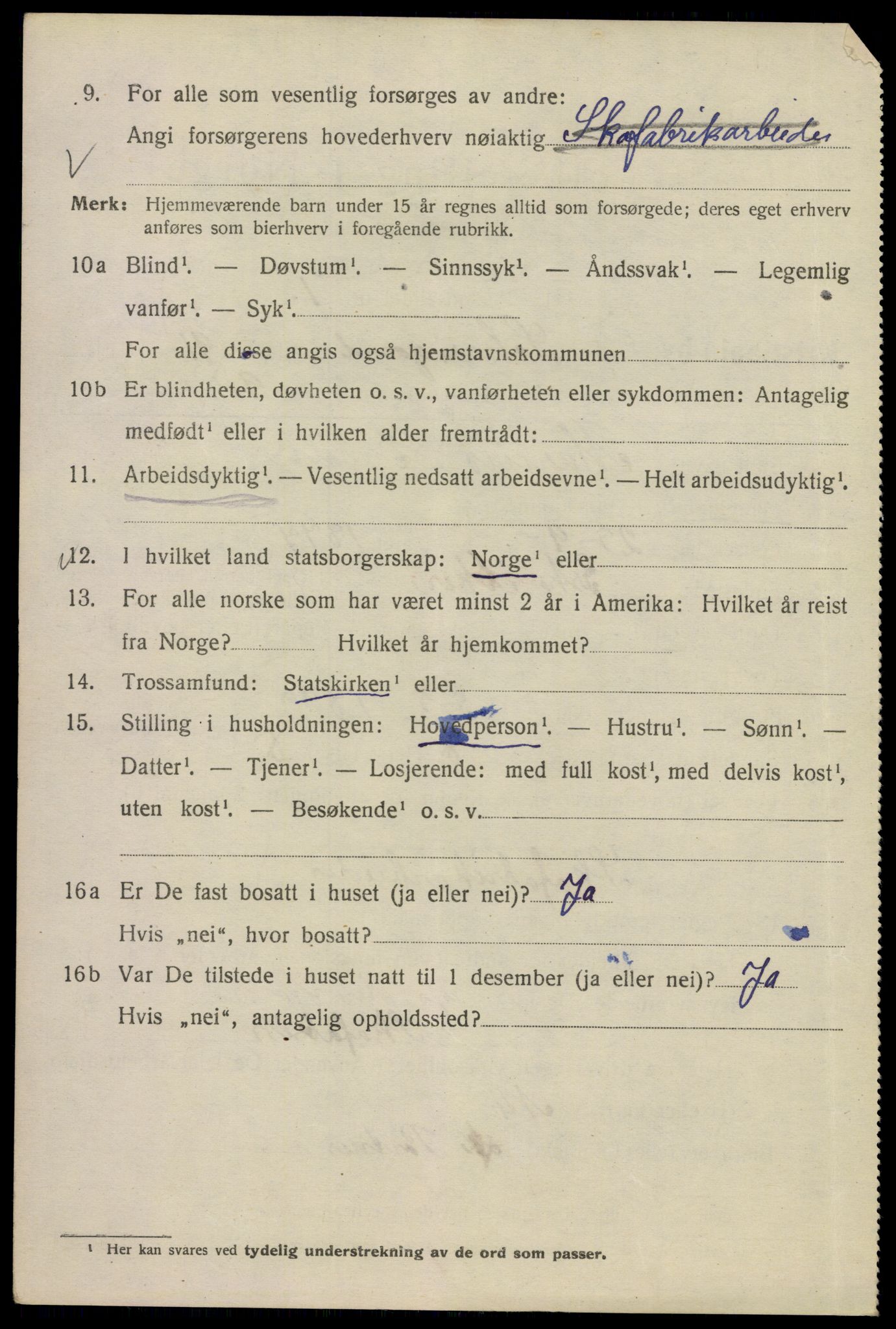 SAO, 1920 census for Kristiania, 1920, p. 498816