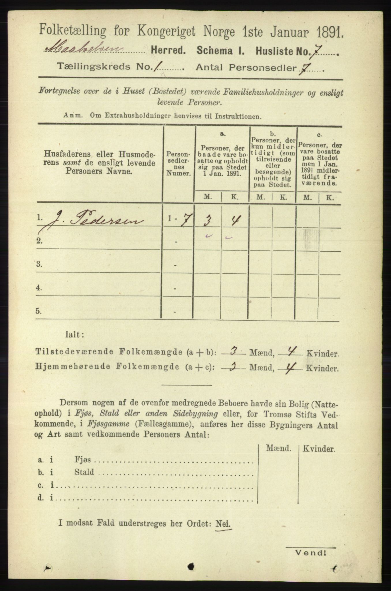 RA, 1891 census for 1924 Målselv, 1891, p. 37