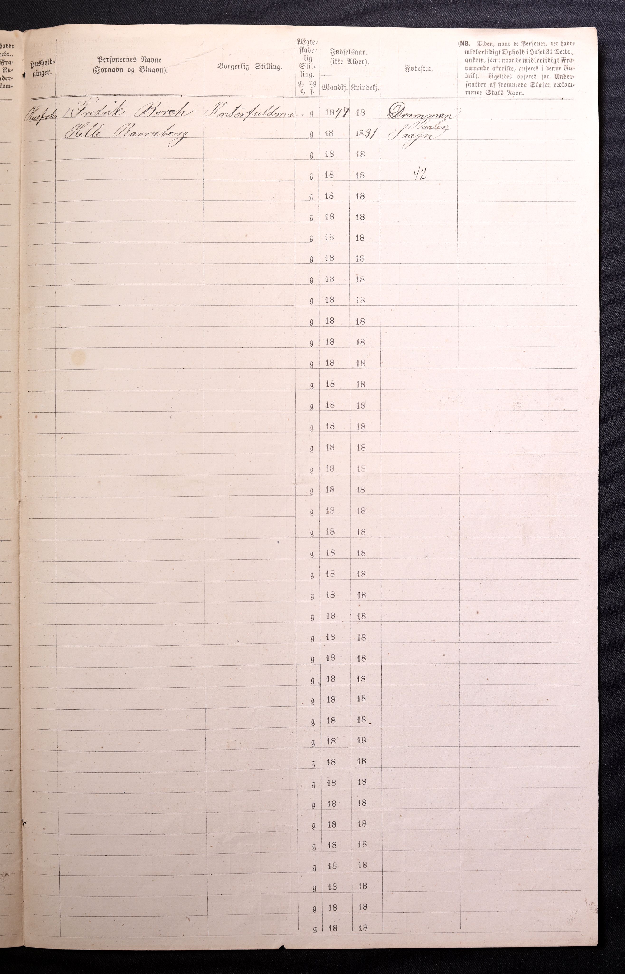 RA, 1870 census for 0301 Kristiania, 1870, p. 1692