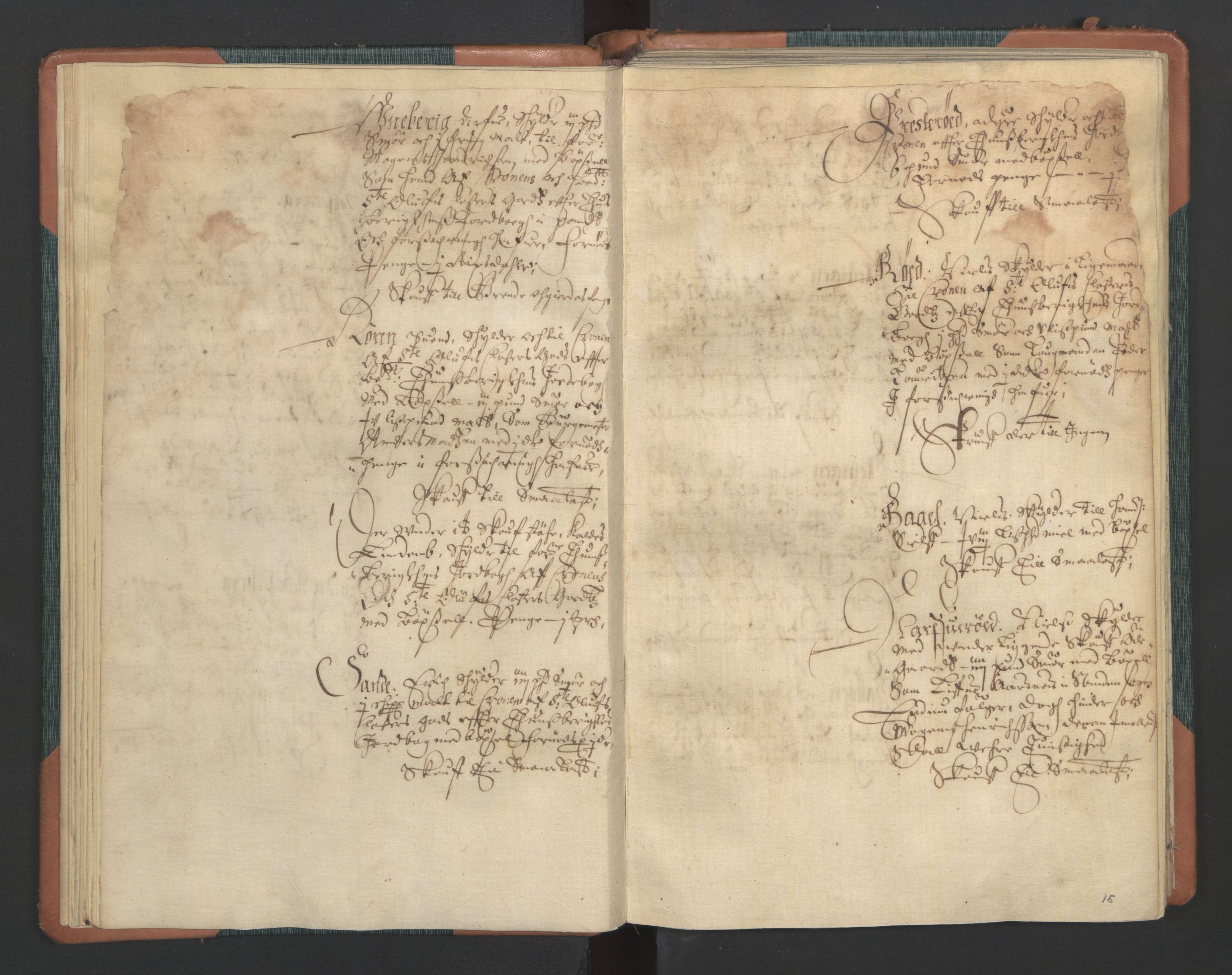 Rentekammeret inntil 1814, Realistisk ordnet avdeling, AV/RA-EA-4070/L/L0011: Tønsberg lagdømme. Alminnelig jordebok for Tønsberg len - Slagen og Arendal skipreider., 1661, p. 14b-15a