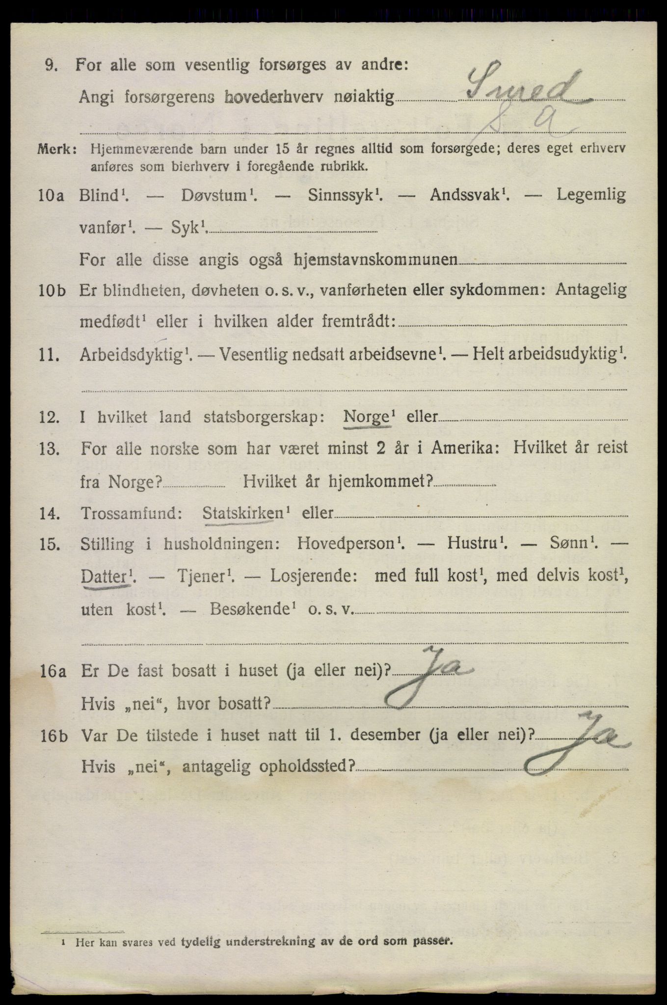 SAKO, 1920 census for Sauherad, 1920, p. 7516