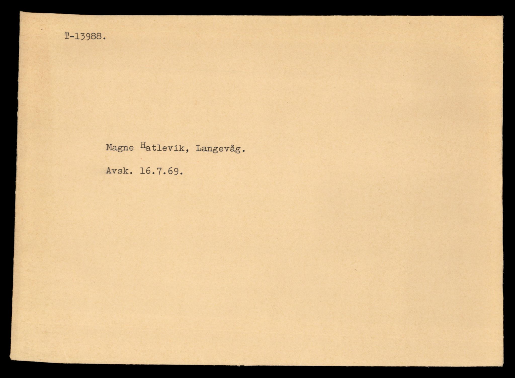 Møre og Romsdal vegkontor - Ålesund trafikkstasjon, AV/SAT-A-4099/F/Fe/L0042: Registreringskort for kjøretøy T 13906 - T 14079, 1927-1998, p. 1173