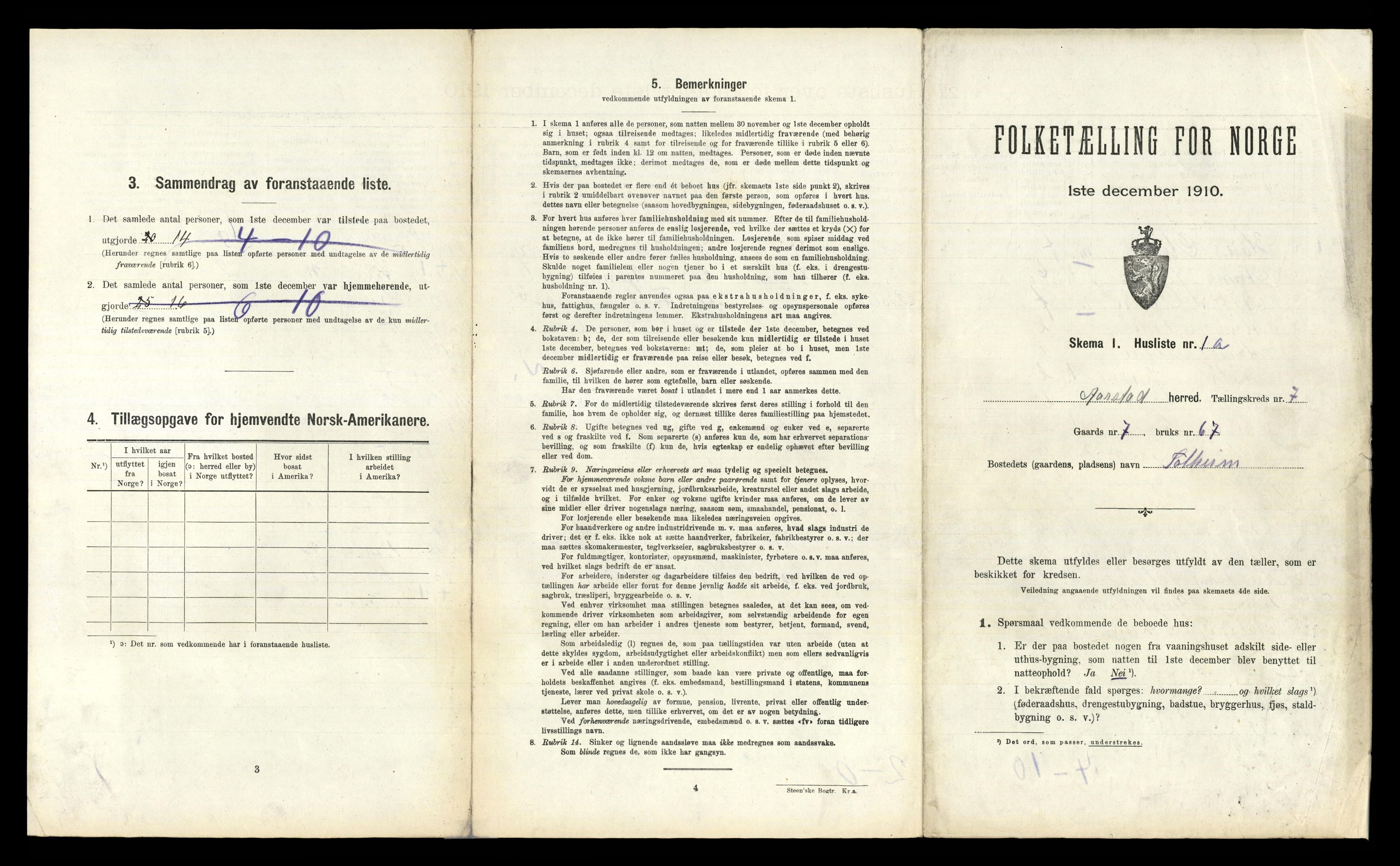 RA, 1910 census for Årstad, 1910, p. 932