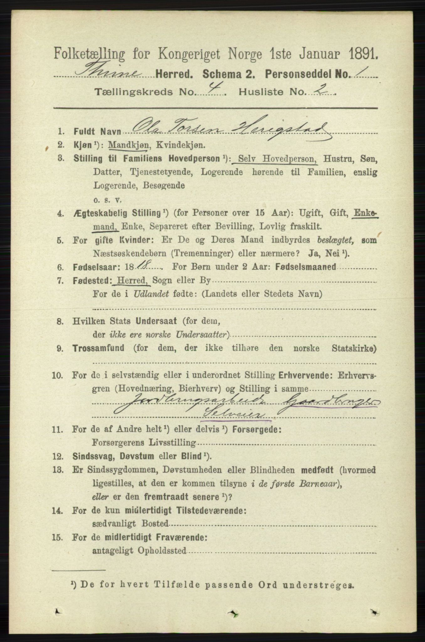 RA, 1891 census for 1121 Time, 1891, p. 1370