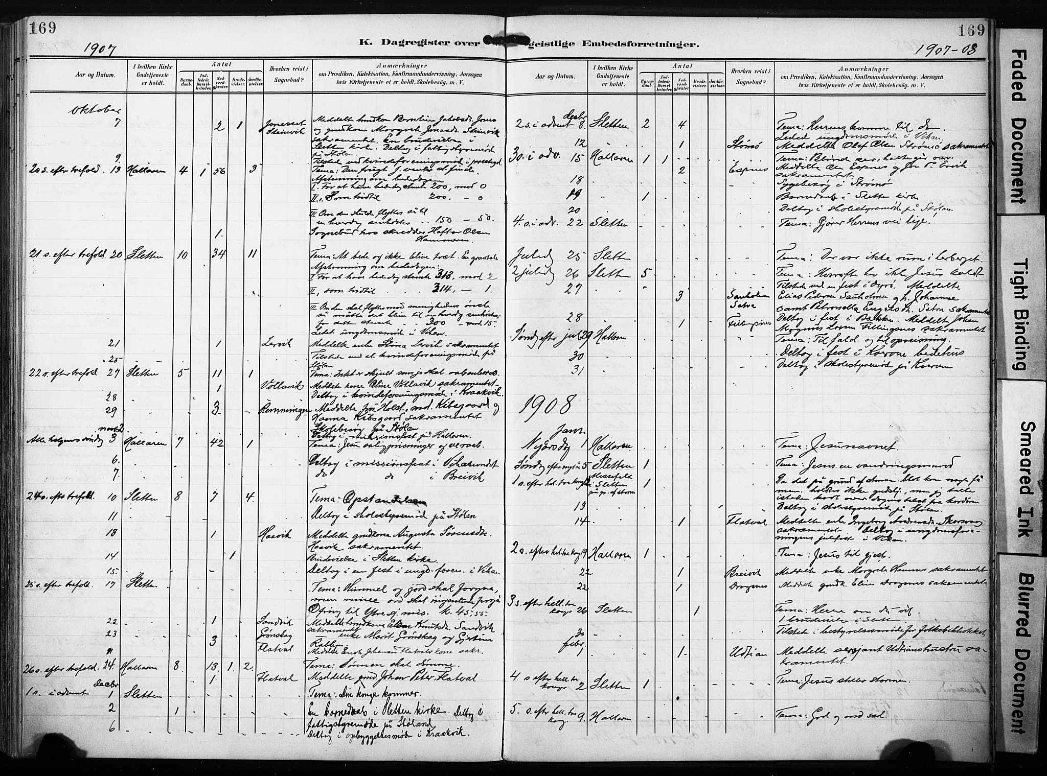 Ministerialprotokoller, klokkerbøker og fødselsregistre - Sør-Trøndelag, SAT/A-1456/640/L0580: Parish register (official) no. 640A05, 1902-1910, p. 169
