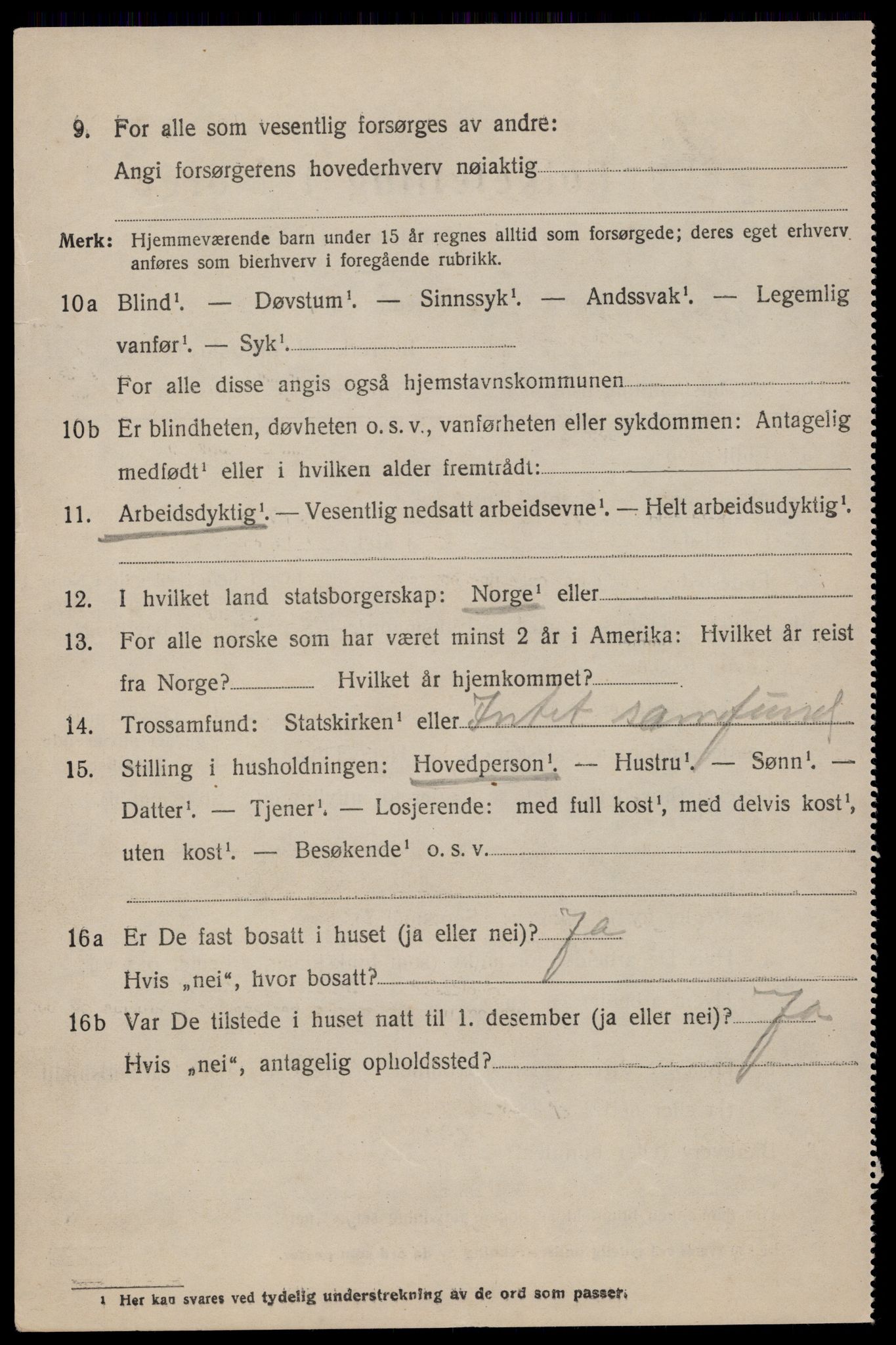 SAST, 1920 census for Håland, 1920, p. 4516