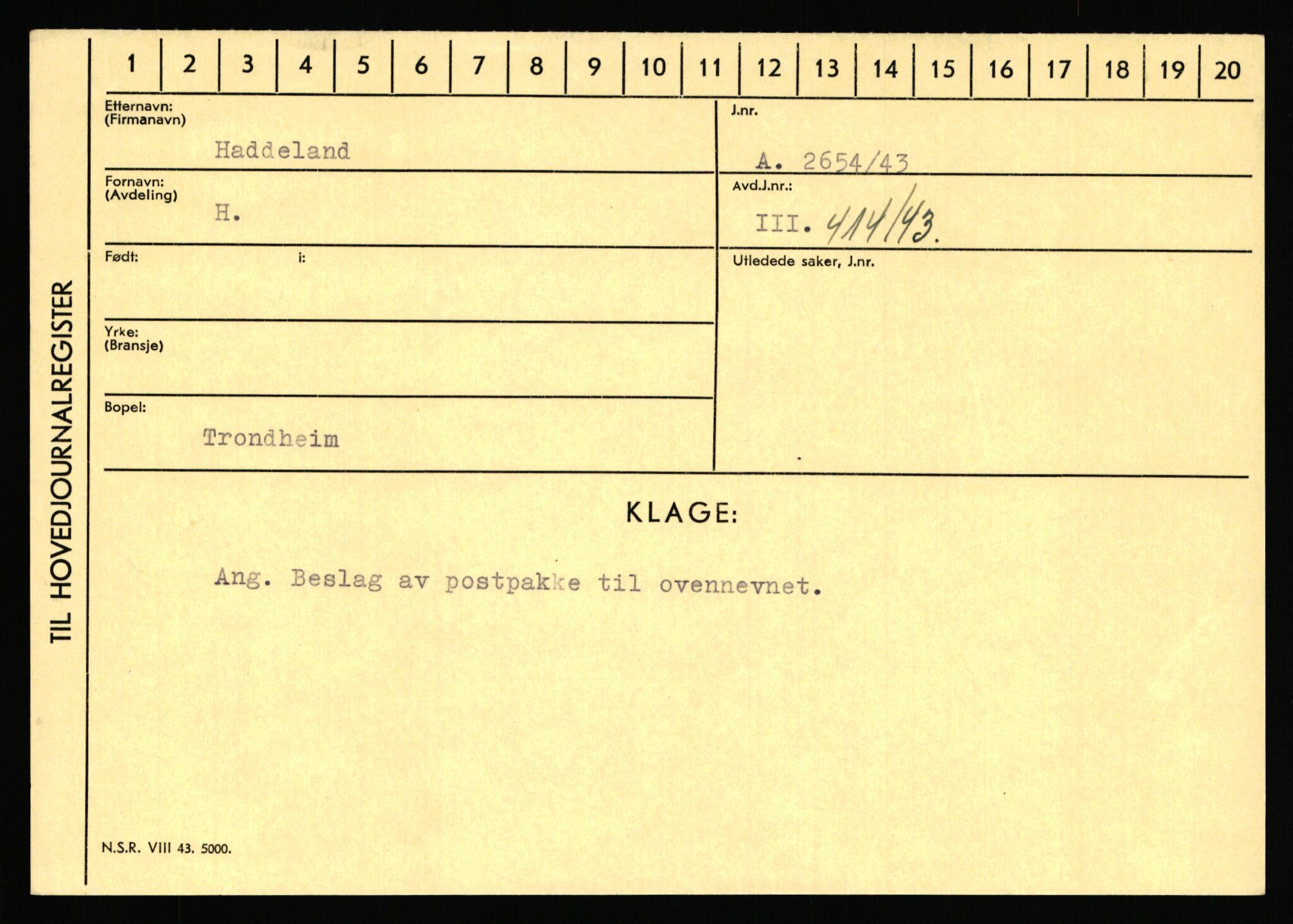 Statspolitiet - Hovedkontoret / Osloavdelingen, AV/RA-S-1329/C/Ca/L0005: Furali - Hamula, 1943-1945, p. 3720