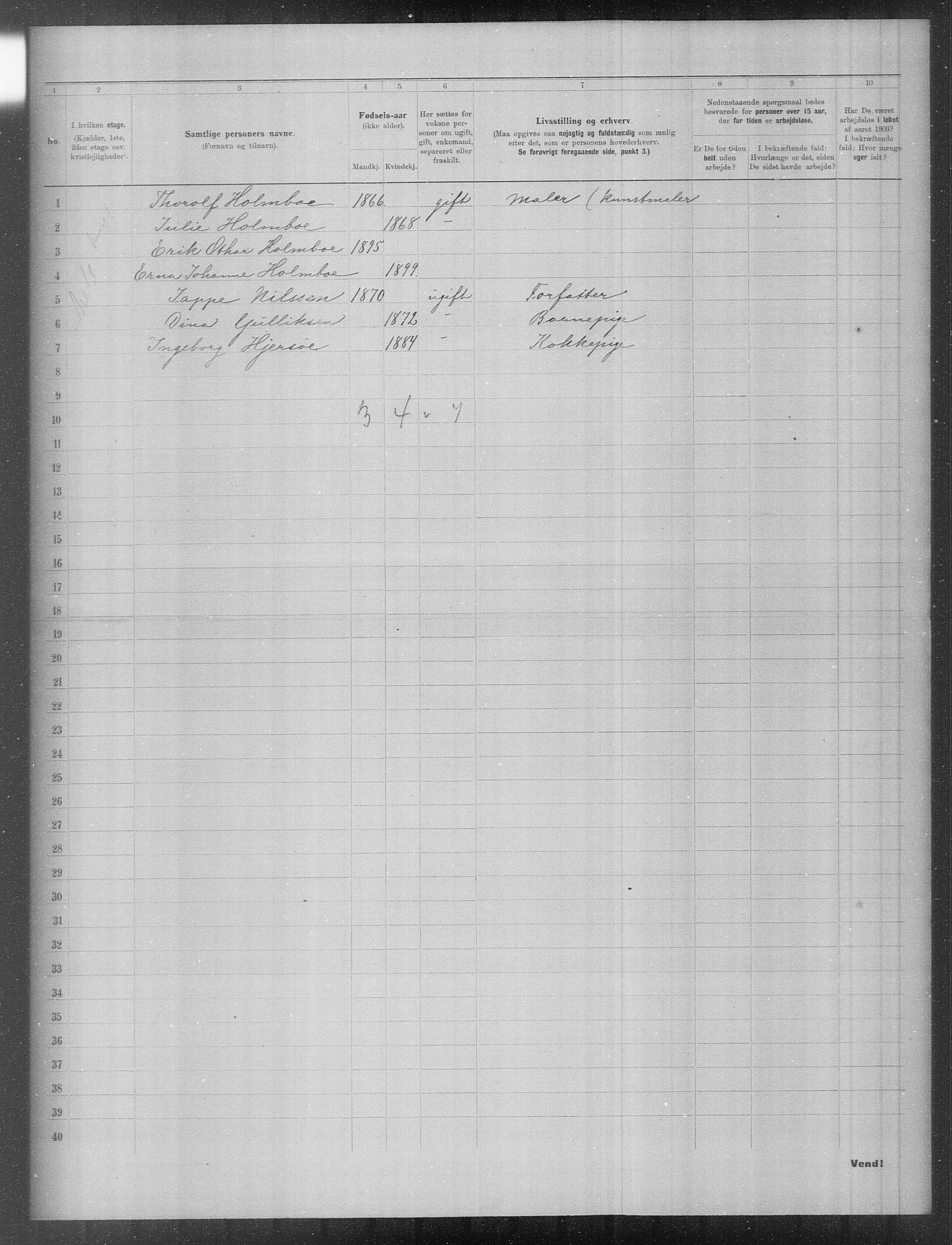 OBA, Municipal Census 1903 for Kristiania, 1903, p. 14714