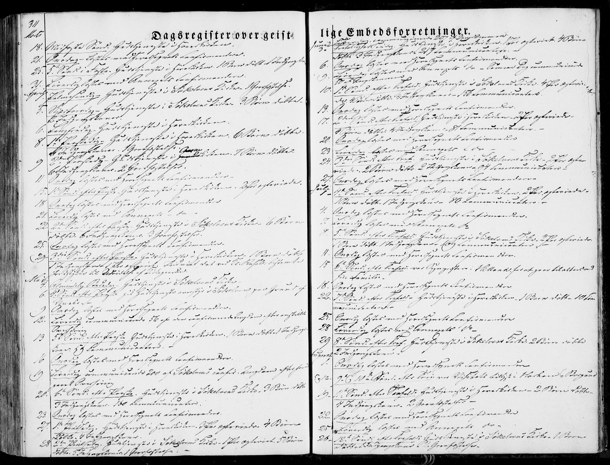 Ministerialprotokoller, klokkerbøker og fødselsregistre - Møre og Romsdal, SAT/A-1454/522/L0313: Parish register (official) no. 522A08, 1852-1862, p. 311