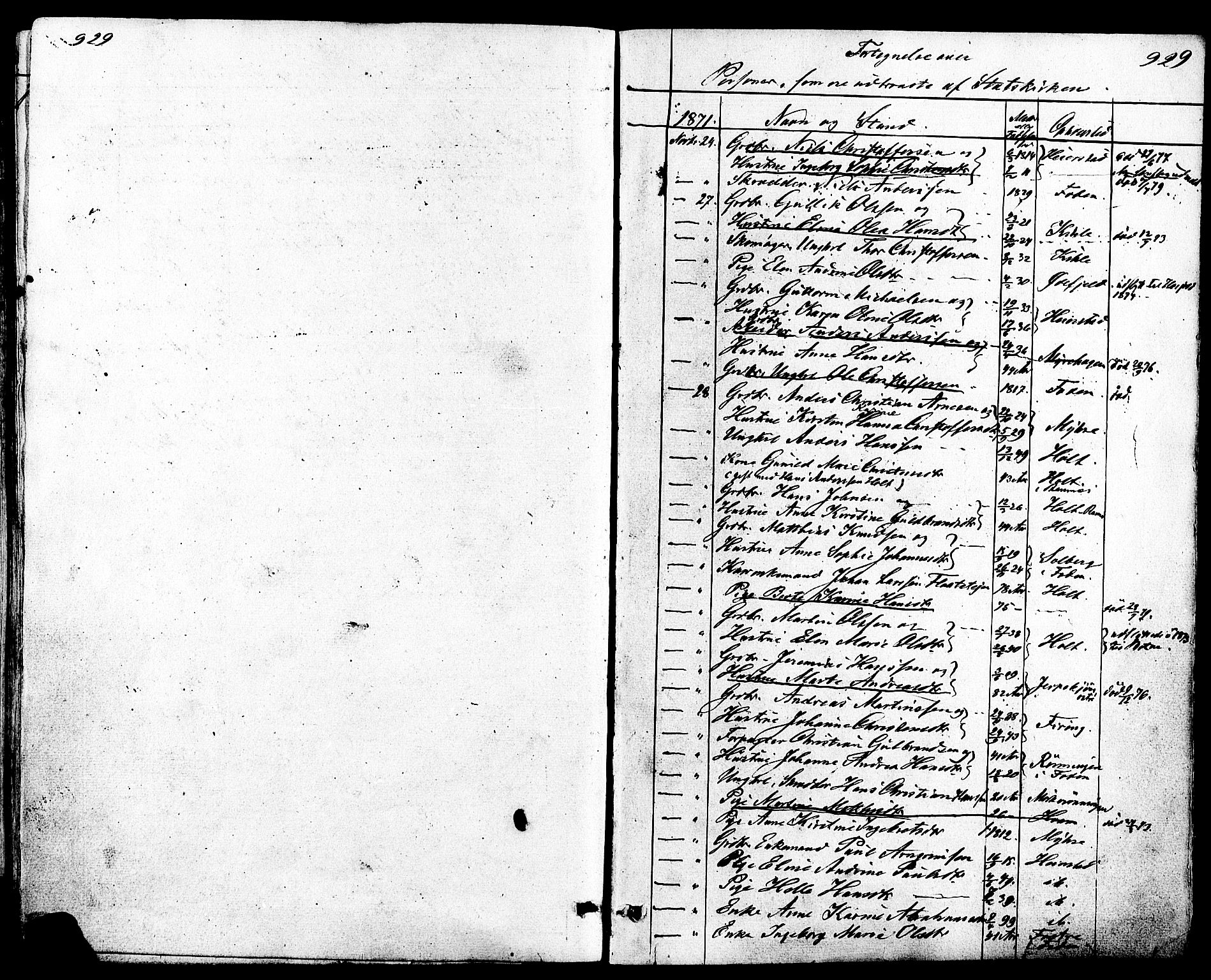 Ramnes kirkebøker, AV/SAKO-A-314/F/Fa/L0006: Parish register (official) no. I 6, 1862-1877, p. 928-929