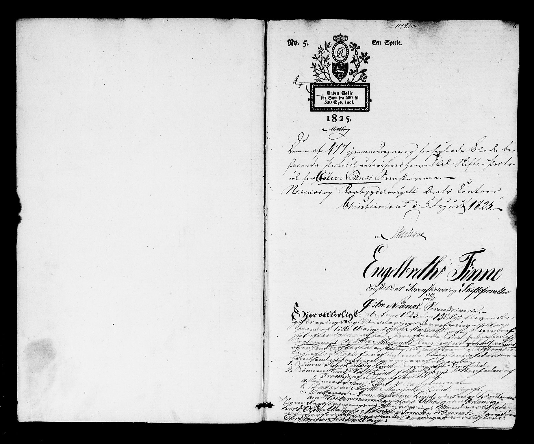 Holt sorenskriveri, SAK/1221-0002/H/Hc/L0001: Skifteprotokoll nr. 1 med register, 1823-1827, p. 0b-1a