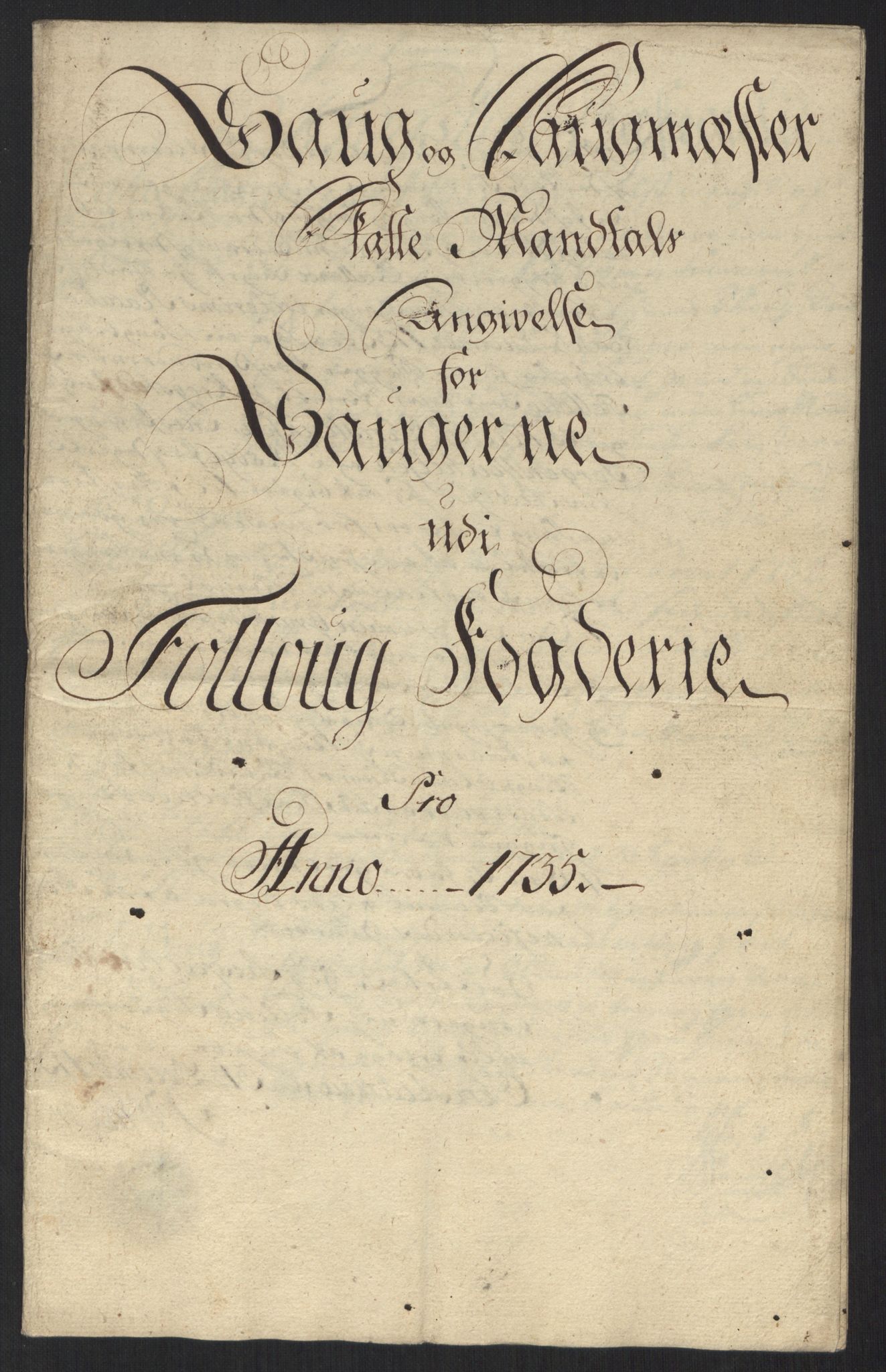 Rentekammeret inntil 1814, Reviderte regnskaper, Fogderegnskap, AV/RA-EA-4092/R10/L0474: Fogderegnskap Aker og Follo, 1735, p. 94