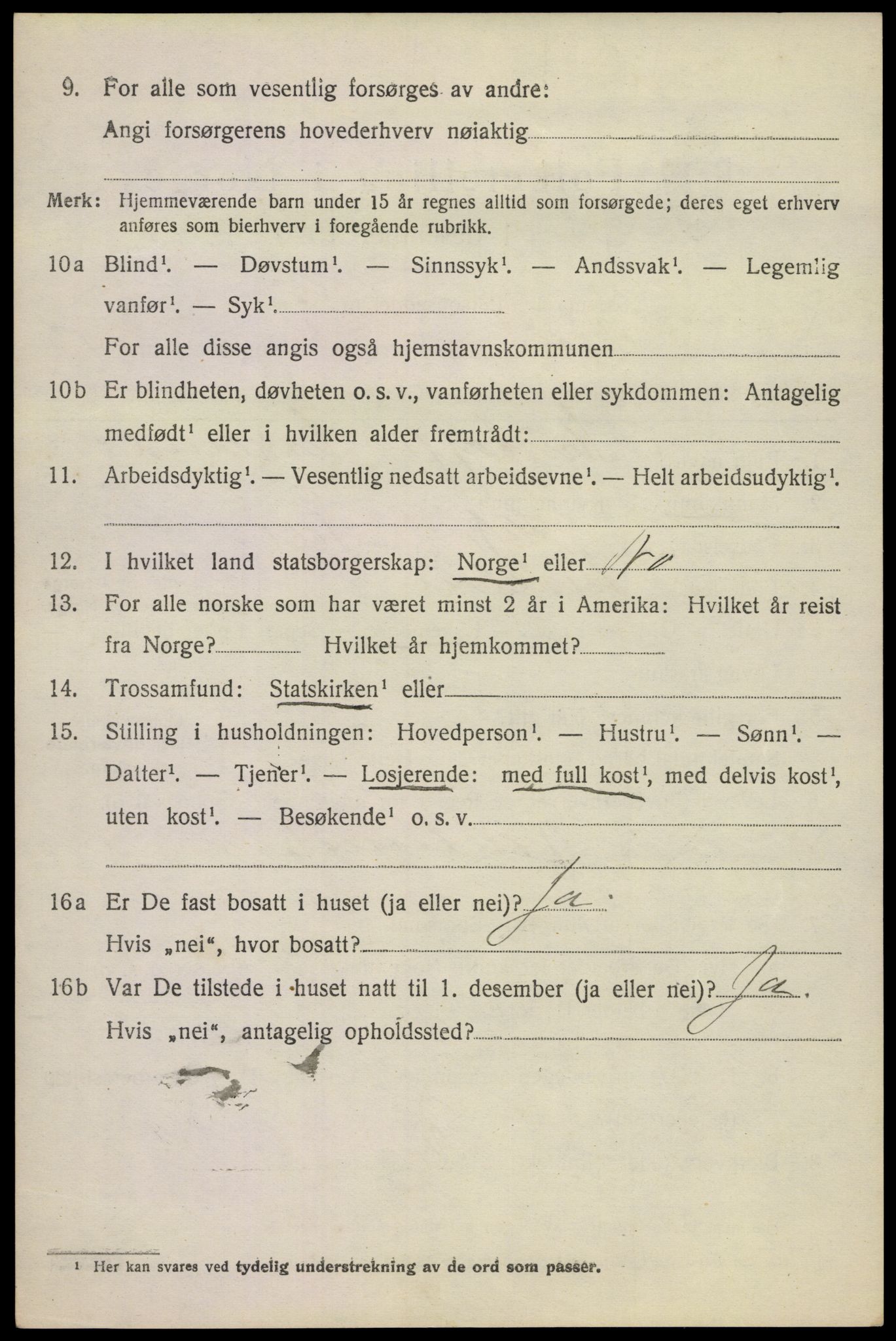 SAKO, 1920 census for Våle, 1920, p. 3151