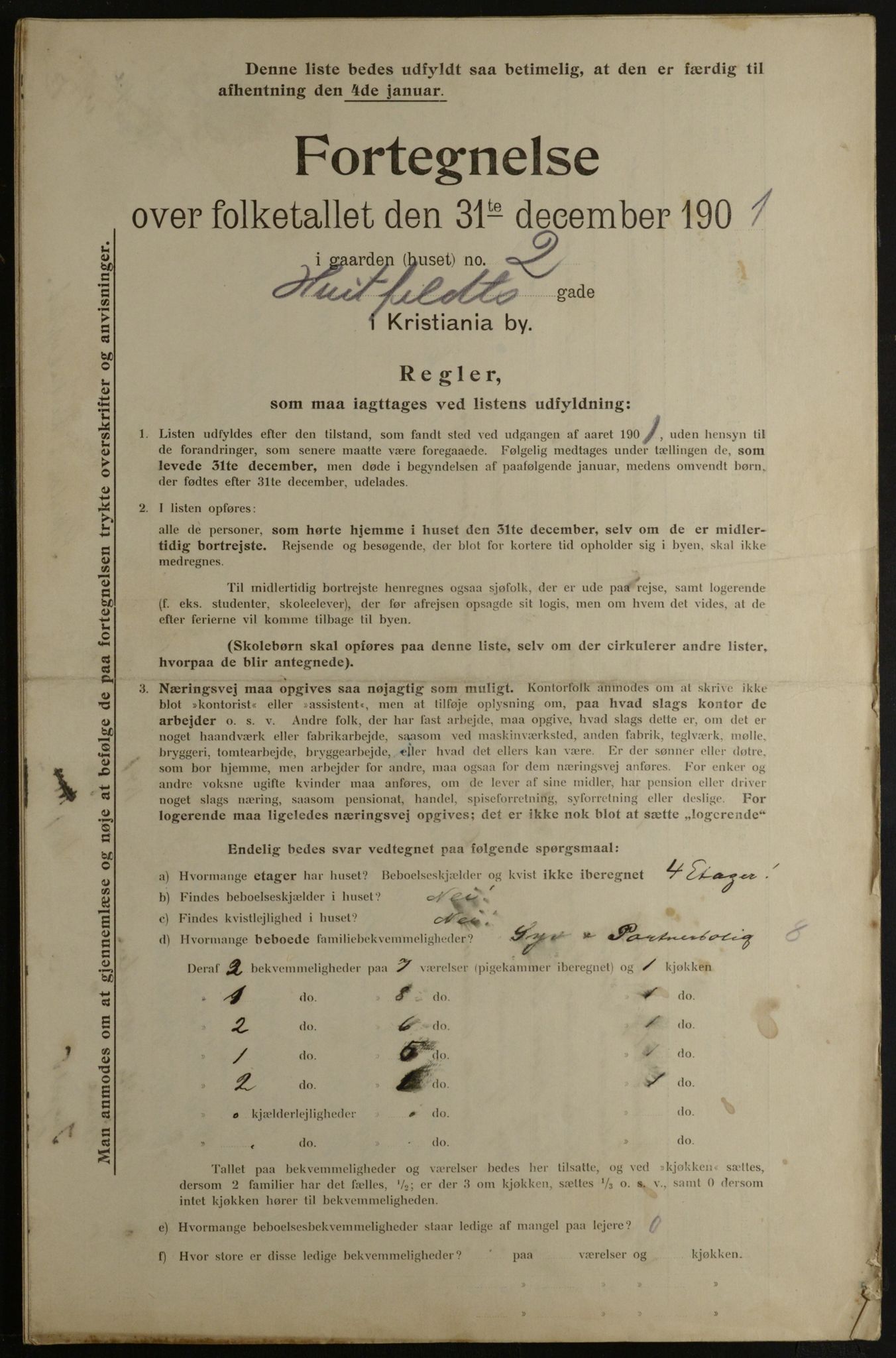 OBA, Municipal Census 1901 for Kristiania, 1901, p. 6553