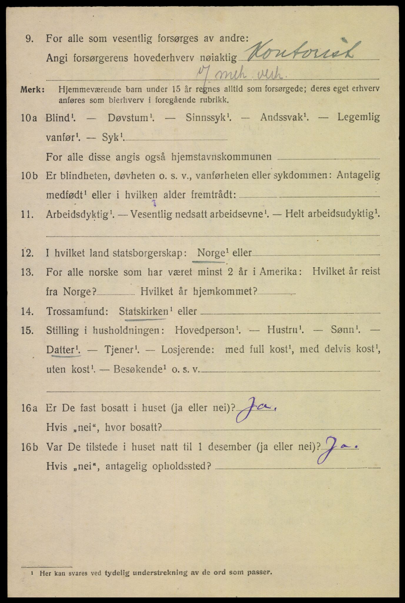 SAK, 1920 census for Arendal, 1920, p. 27505