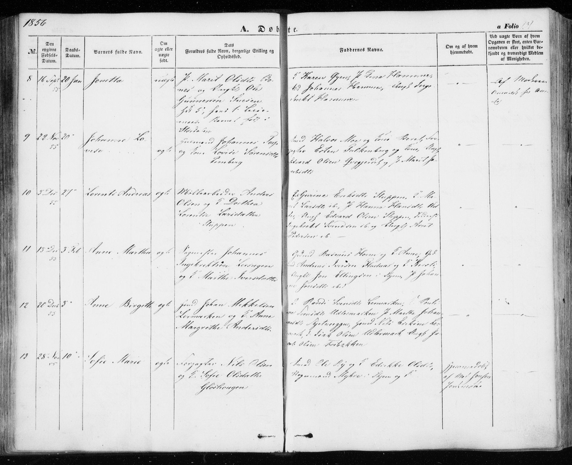 Ministerialprotokoller, klokkerbøker og fødselsregistre - Sør-Trøndelag, SAT/A-1456/606/L0291: Parish register (official) no. 606A06, 1848-1856, p. 131