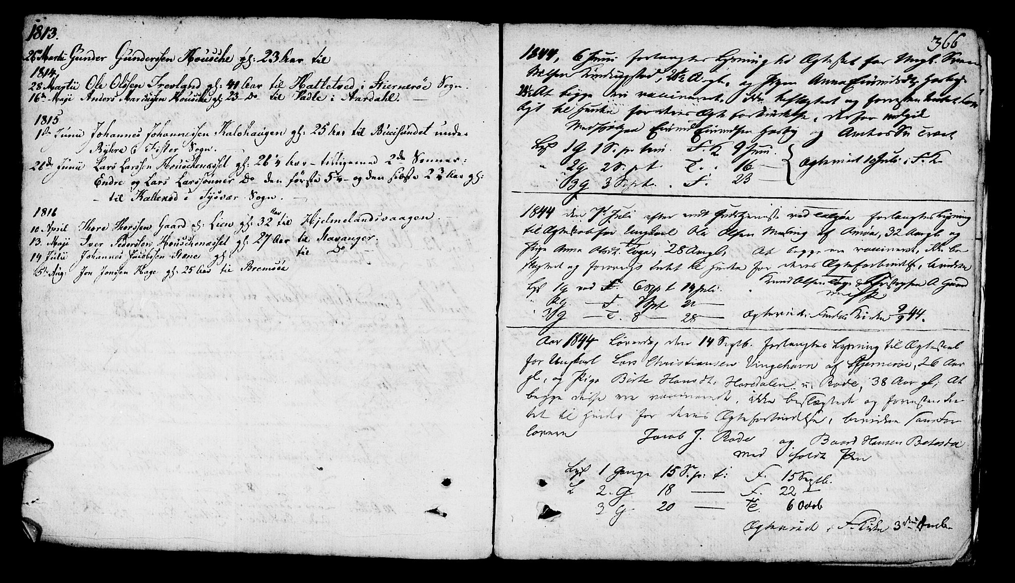 Finnøy sokneprestkontor, SAST/A-101825/H/Ha/Haa/L0005: Parish register (official) no. A 5, 1773-1816, p. 366
