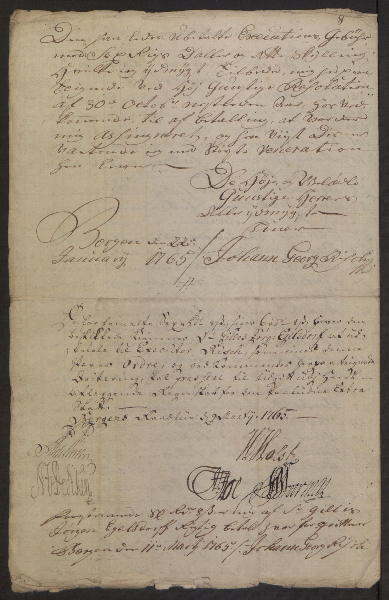 Rentekammeret inntil 1814, Reviderte regnskaper, Byregnskaper, AV/RA-EA-4066/R/Rp/L0368/0001: [P21] Kontribusjonsregnskap / Ekstraskatt, 1764, p. 148