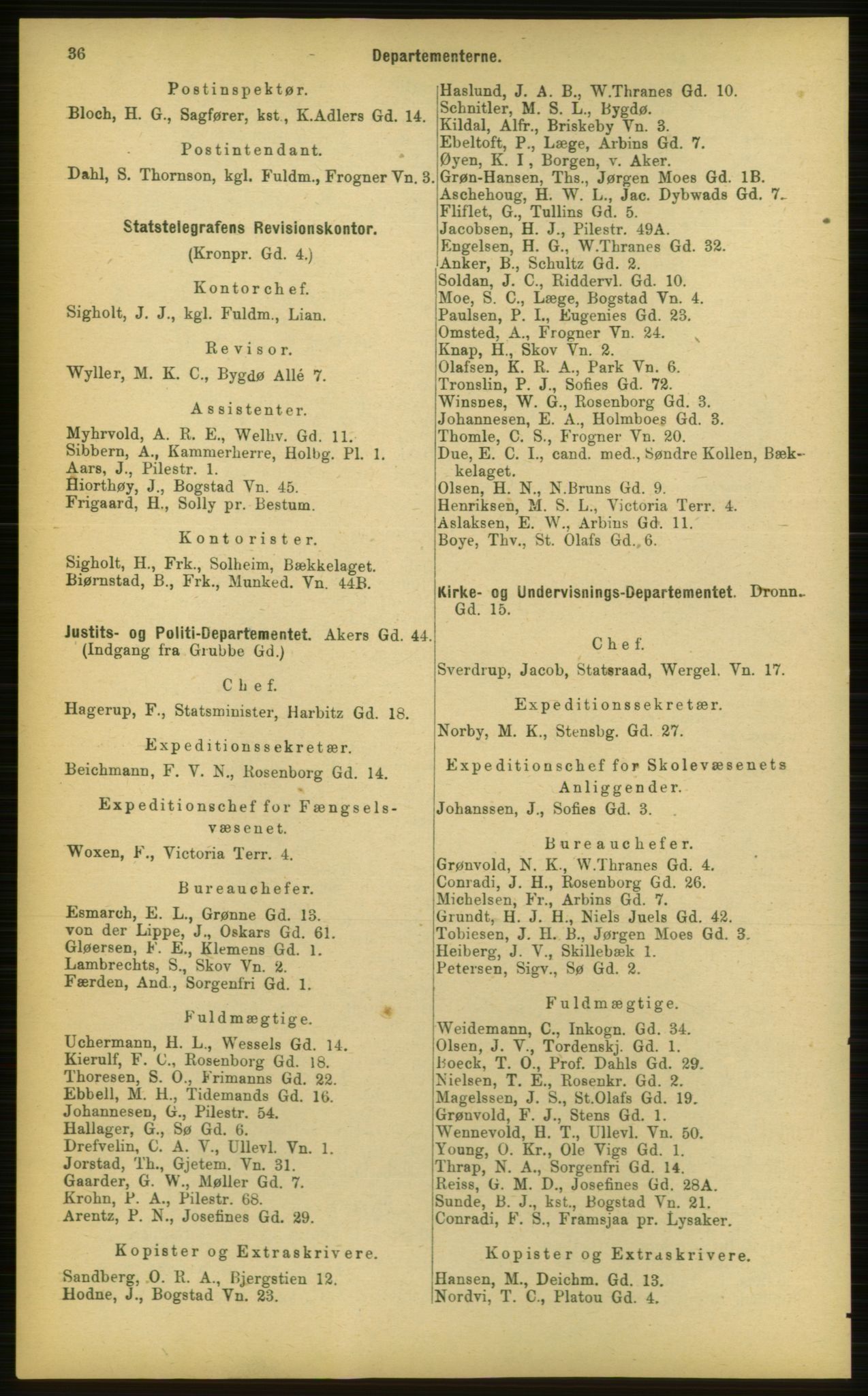 Kristiania/Oslo adressebok, PUBL/-, 1898, p. 36