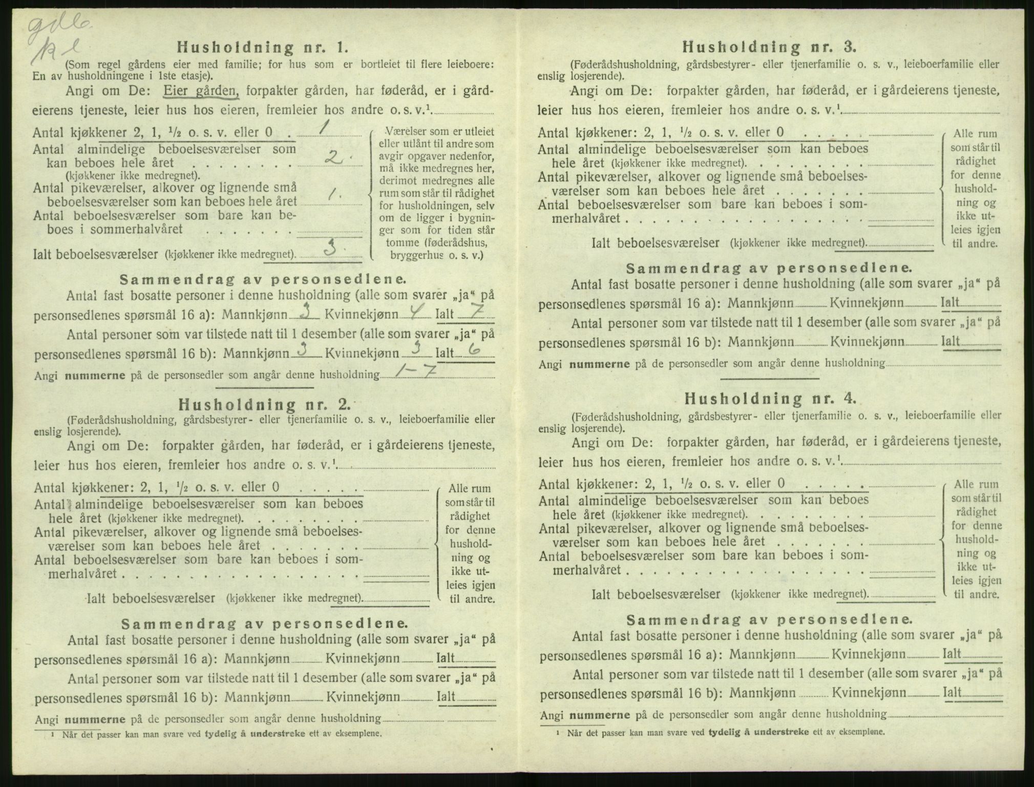 SAT, 1920 census for Ørsta, 1920, p. 137