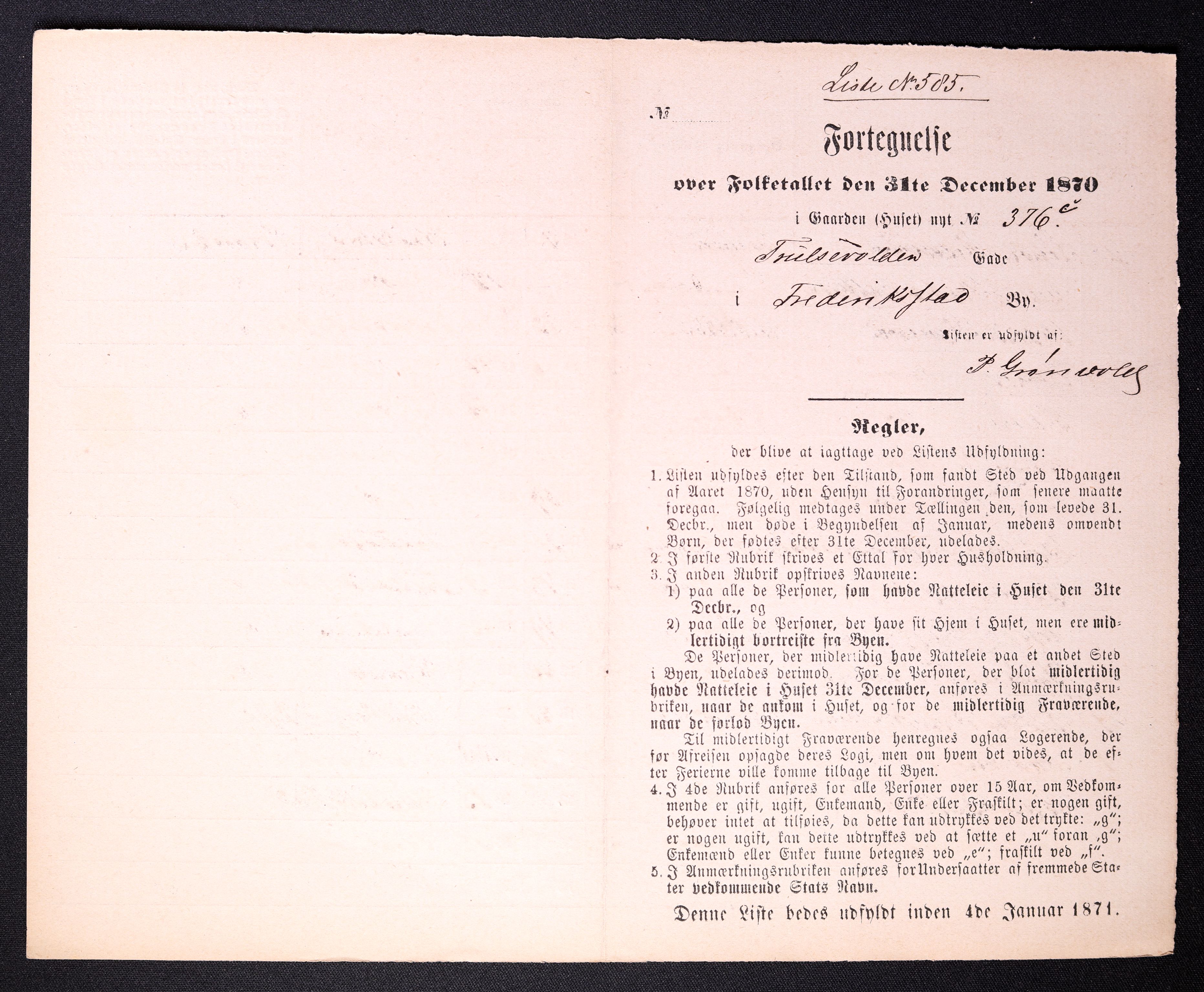 RA, 1870 census for 0103 Fredrikstad, 1870, p. 1171