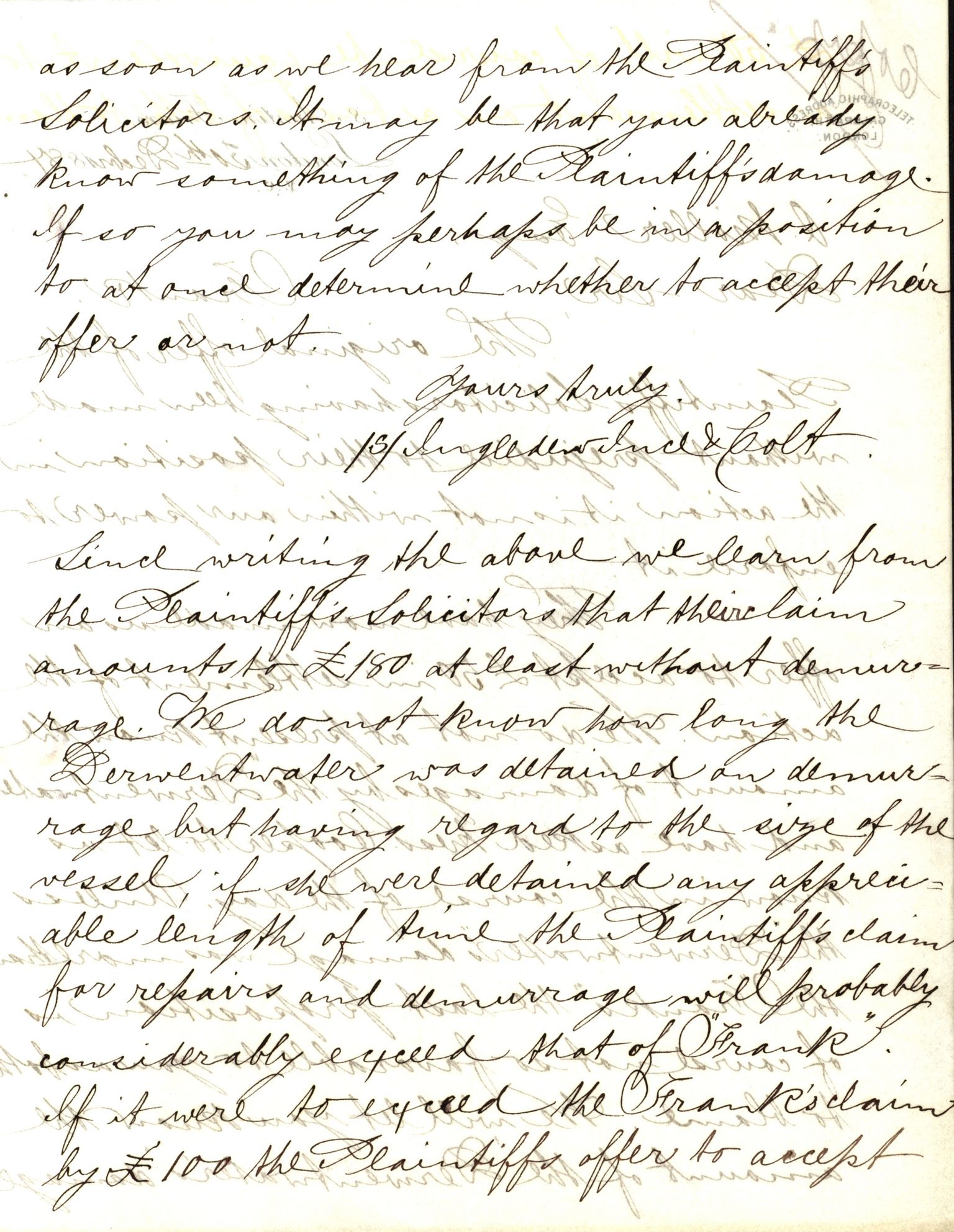 Pa 63 - Østlandske skibsassuranceforening, VEMU/A-1079/G/Ga/L0017/0003: Havaridokumenter / Alma, Aise, Ole Bull, Tellus, Frank, 1884, p. 56