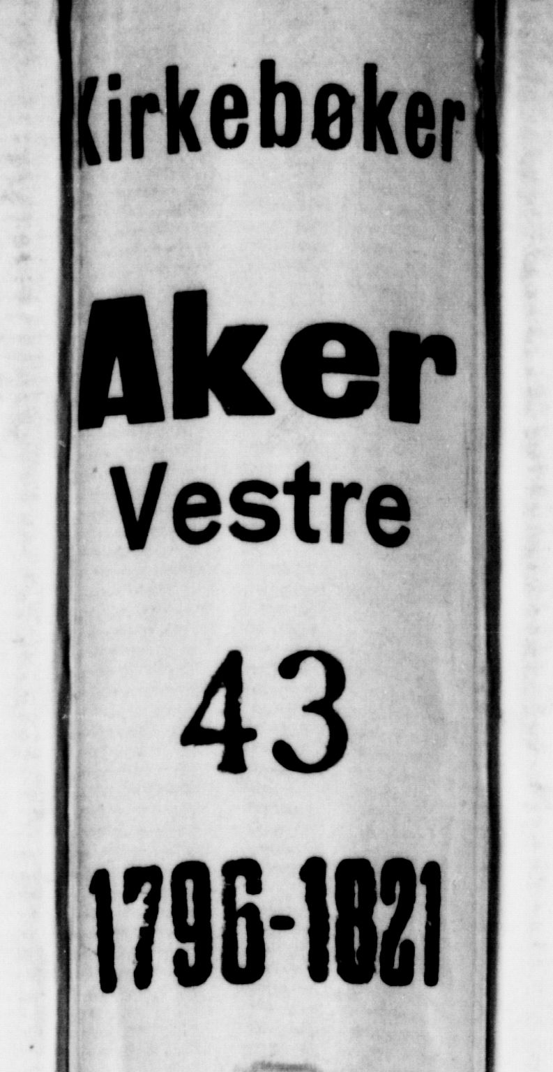 Aker prestekontor kirkebøker, SAO/A-10861/L/L0005: Best man's statements no. 5, 1796-1821