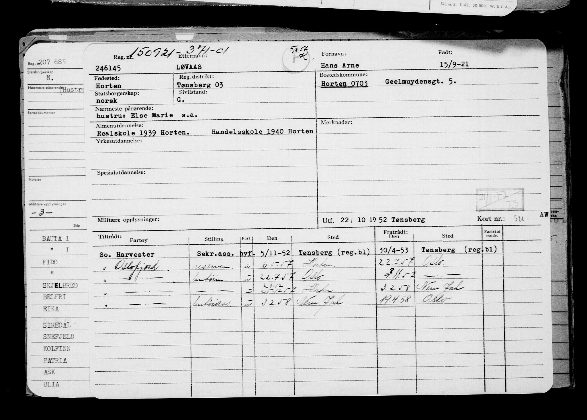 Direktoratet for sjømenn, AV/RA-S-3545/G/Gb/L0198: Hovedkort, 1921, p. 20