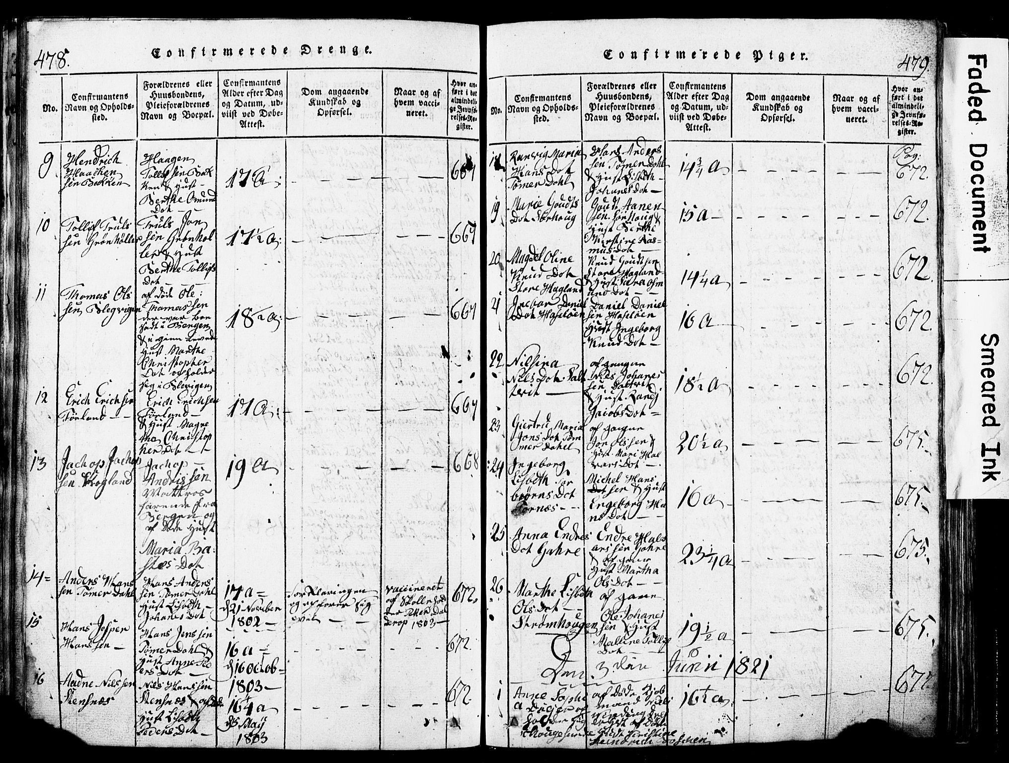 Torvastad sokneprestkontor, SAST/A -101857/H/Ha/Hab/L0002: Parish register (copy) no. B 2, 1817-1834, p. 478-479