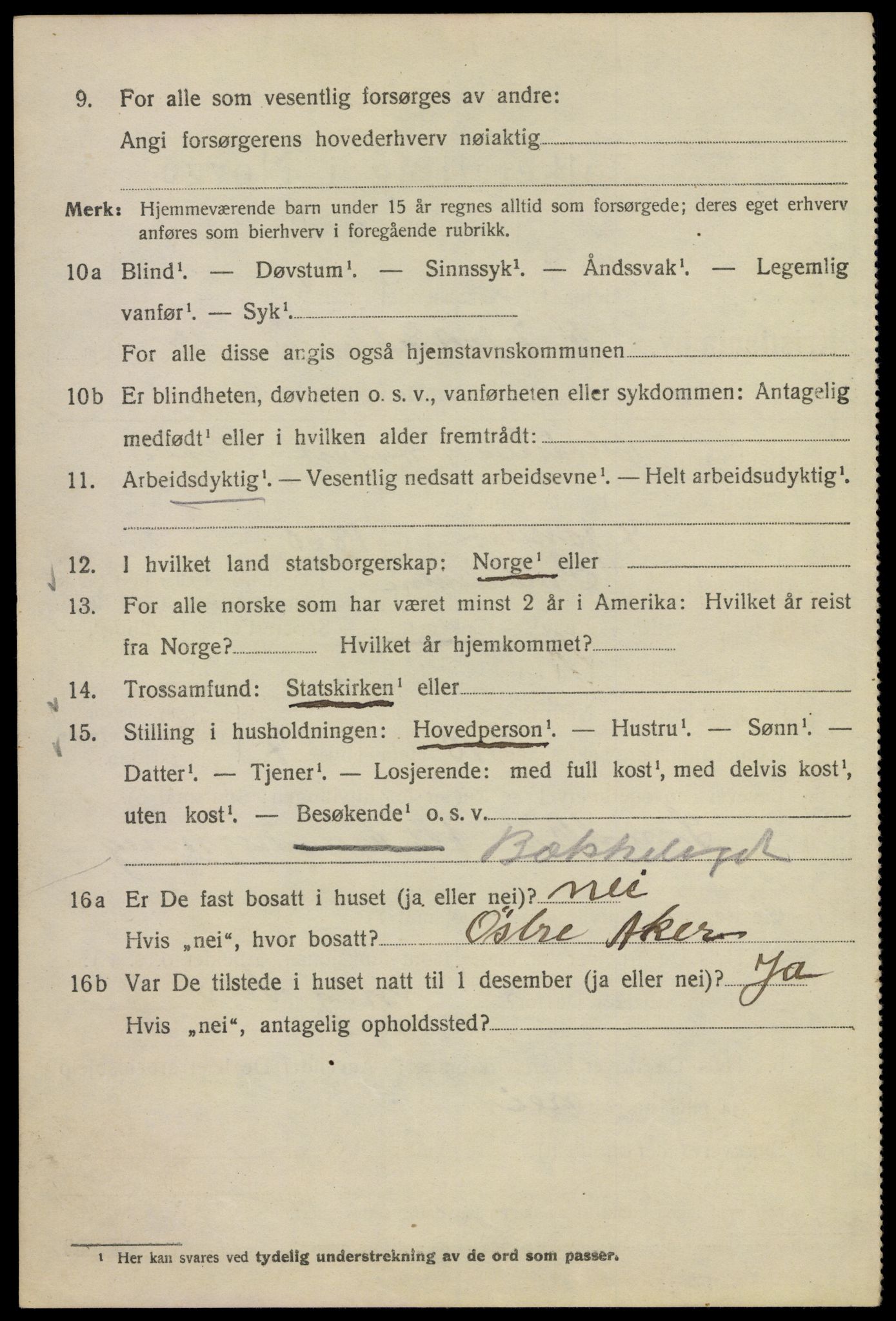 SAO, 1920 census for Kristiania, 1920, p. 631876