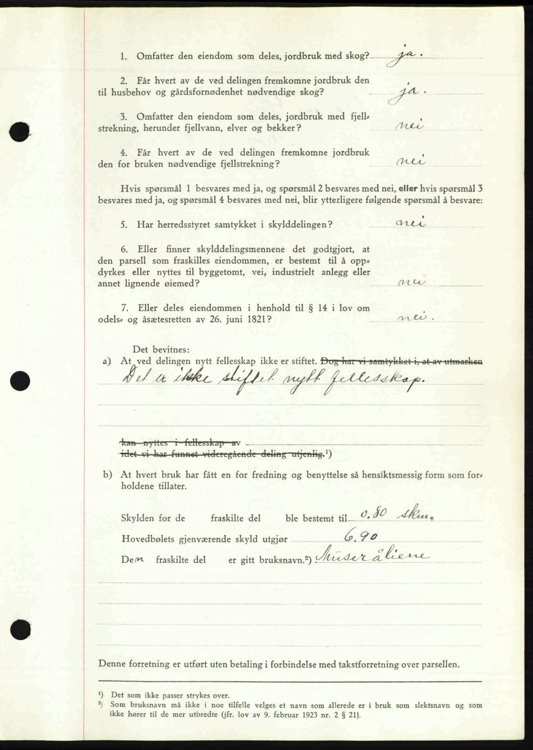 Nedenes sorenskriveri, AV/SAK-1221-0006/G/Gb/Gba/L0057: Mortgage book no. A9, 1947-1947, Diary no: : 1239/1947