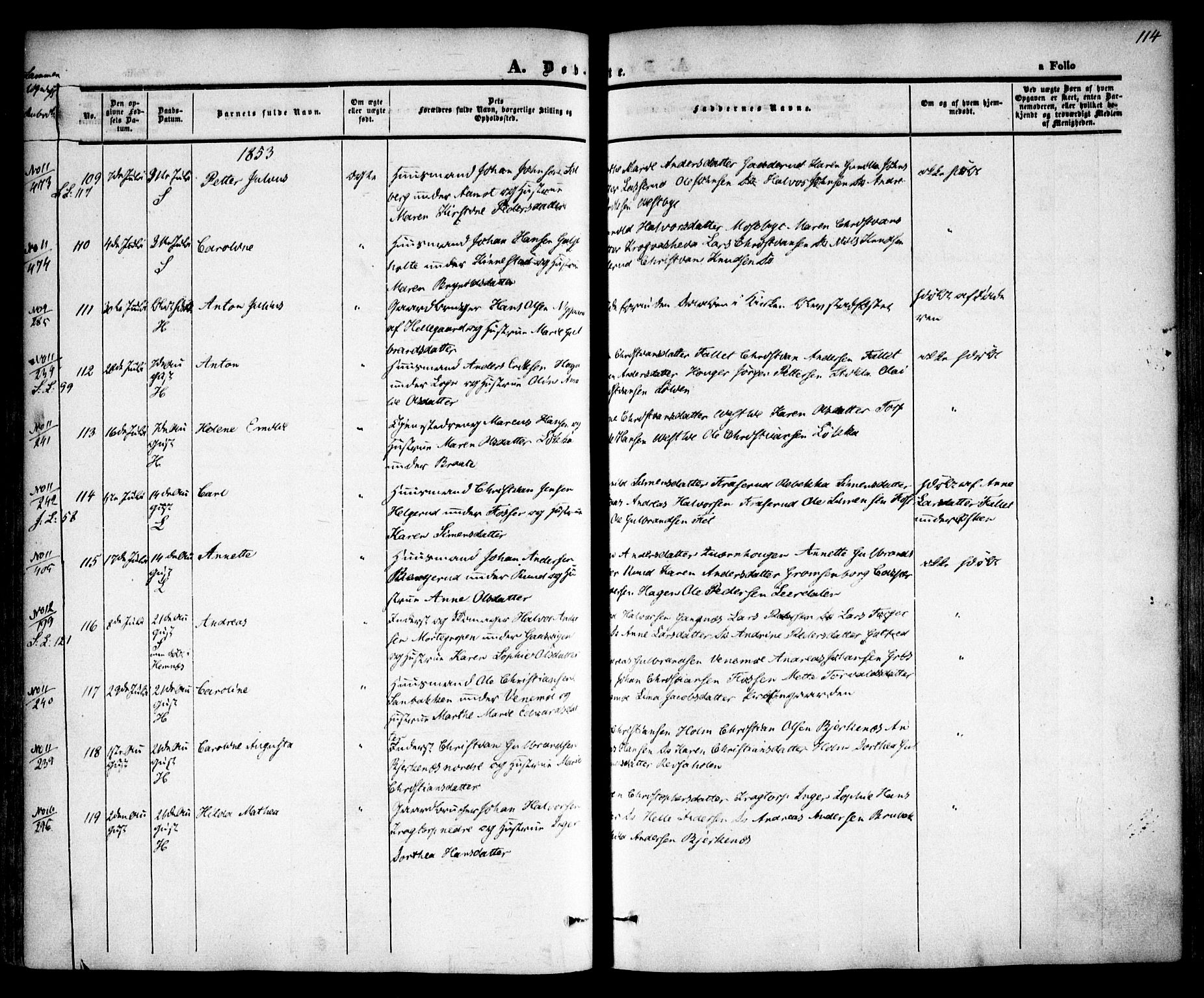 Høland prestekontor Kirkebøker, AV/SAO-A-10346a/F/Fa/L0009: Parish register (official) no. I 9, 1846-1853, p. 114