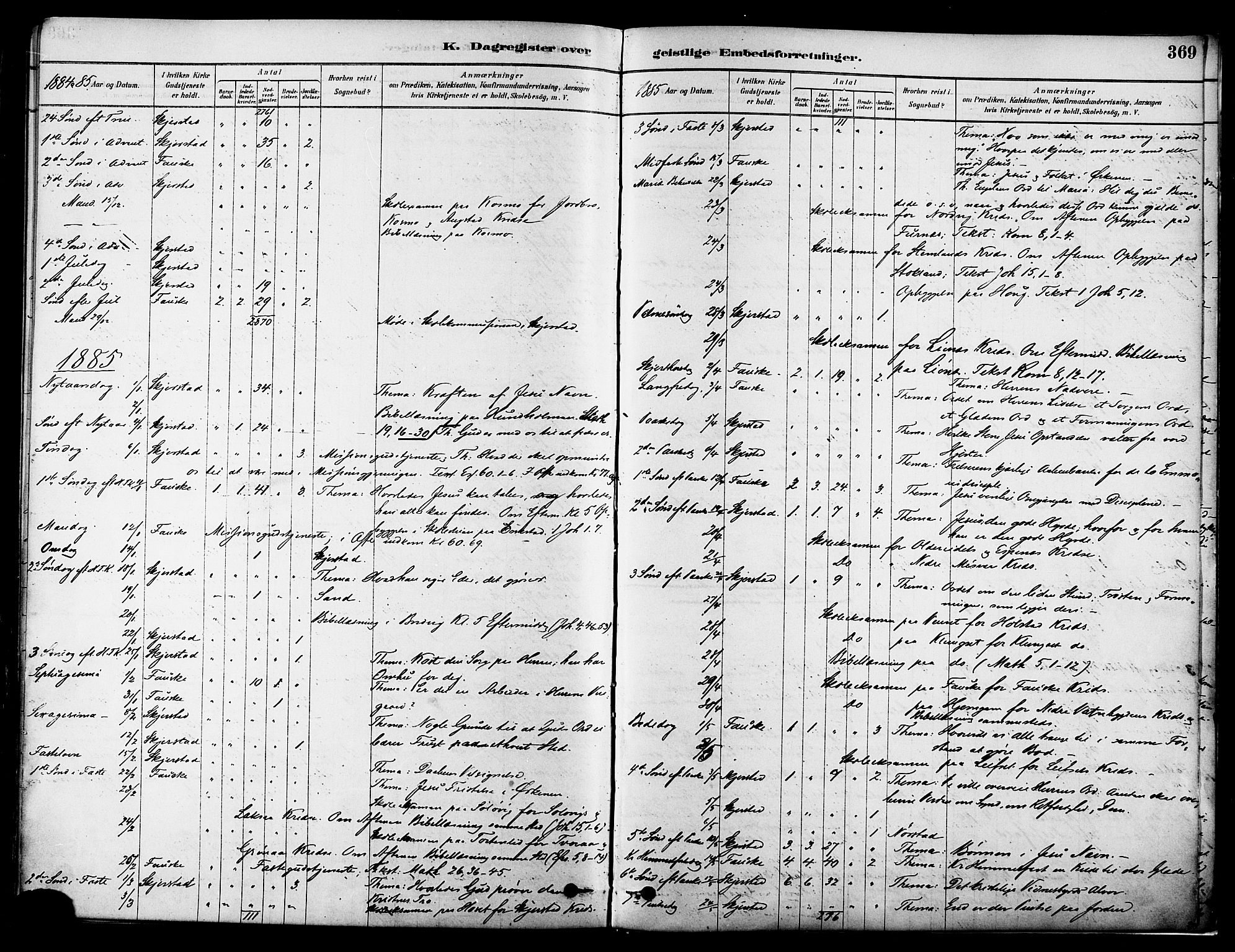 Ministerialprotokoller, klokkerbøker og fødselsregistre - Nordland, AV/SAT-A-1459/852/L0740: Parish register (official) no. 852A10, 1878-1894, p. 369