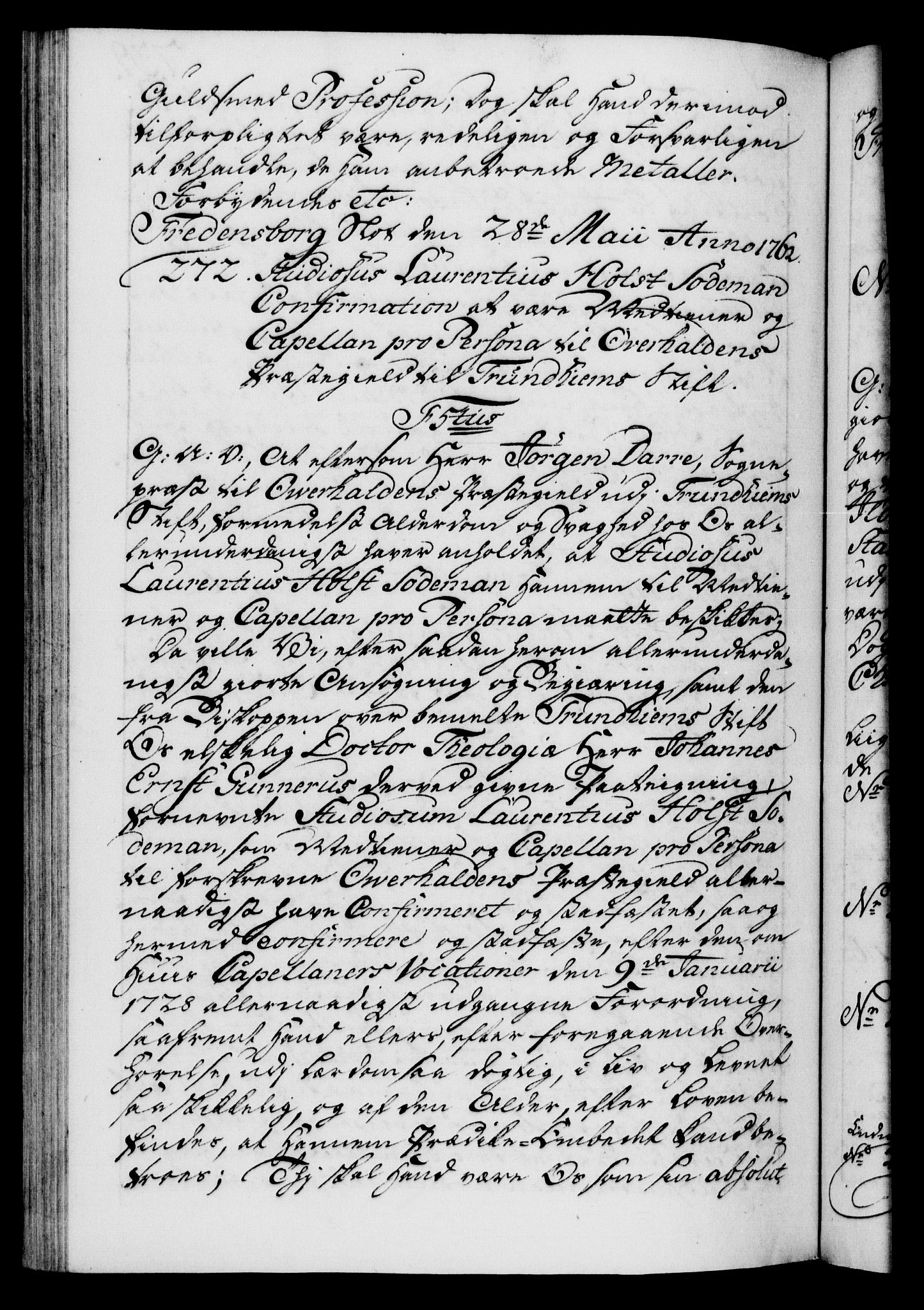 Danske Kanselli 1572-1799, AV/RA-EA-3023/F/Fc/Fca/Fcaa/L0041: Norske registre, 1760-1762, p. 739b