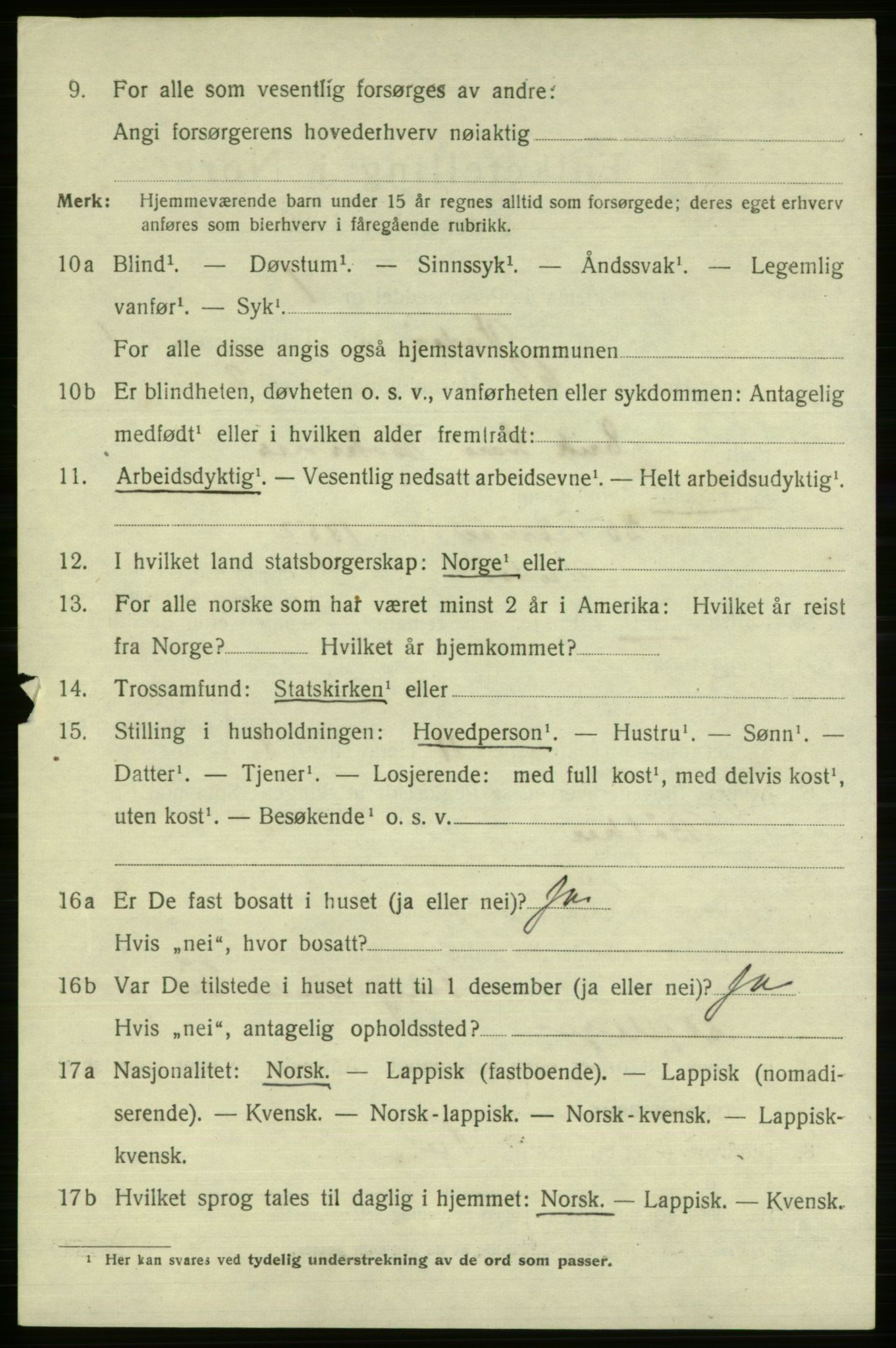 SATØ, 1920 census for Vadsø, 1920, p. 2234