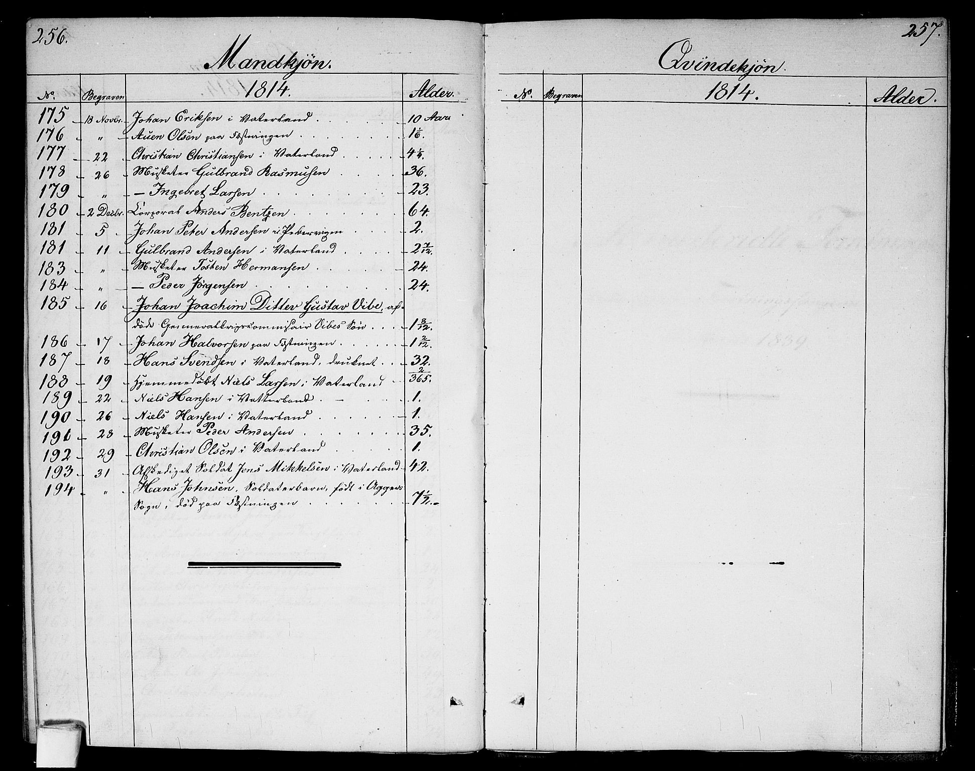 Garnisonsmenigheten Kirkebøker, SAO/A-10846/G/Ga/L0002: Parish register (copy) no. 2, 1810-1814, p. 256-257