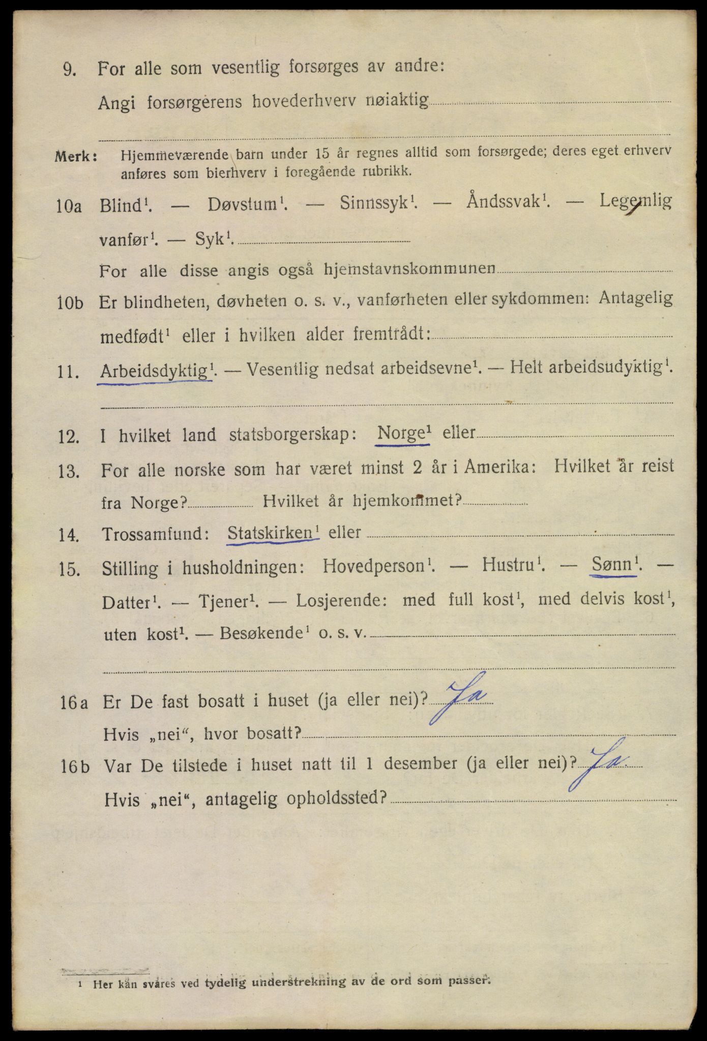 SAKO, 1920 census for Svelvik, 1920, p. 2496