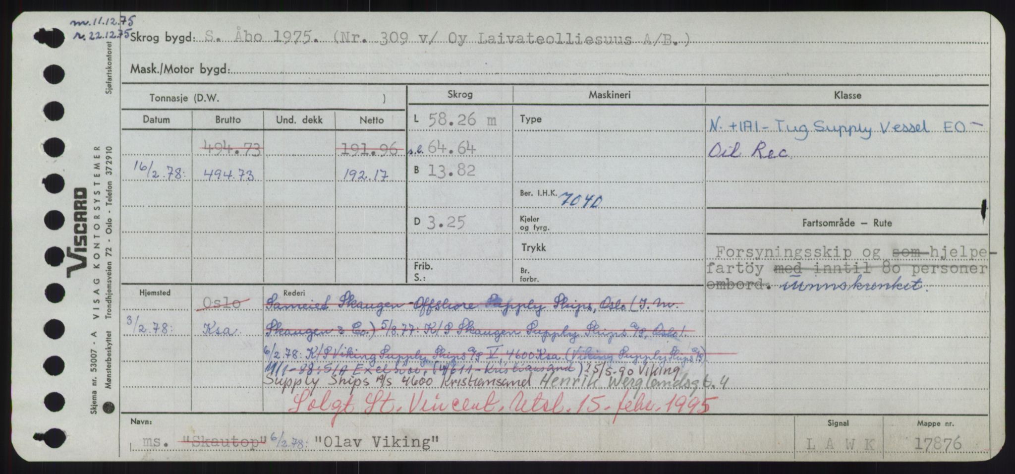 Sjøfartsdirektoratet med forløpere, Skipsmålingen, AV/RA-S-1627/H/Hd/L0028: Fartøy, O, p. 191