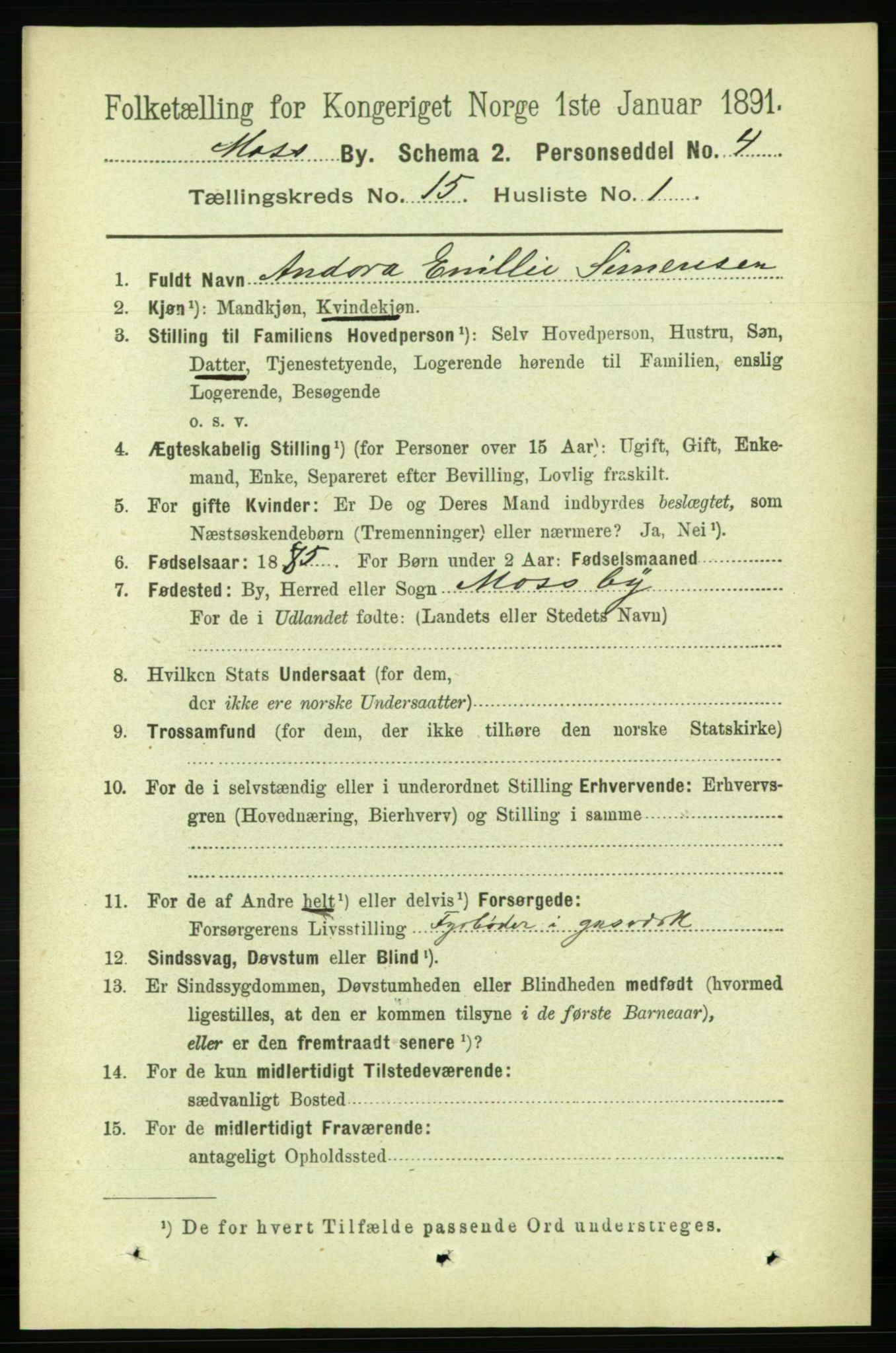 RA, 1891 census for 0104 Moss, 1891, p. 7217