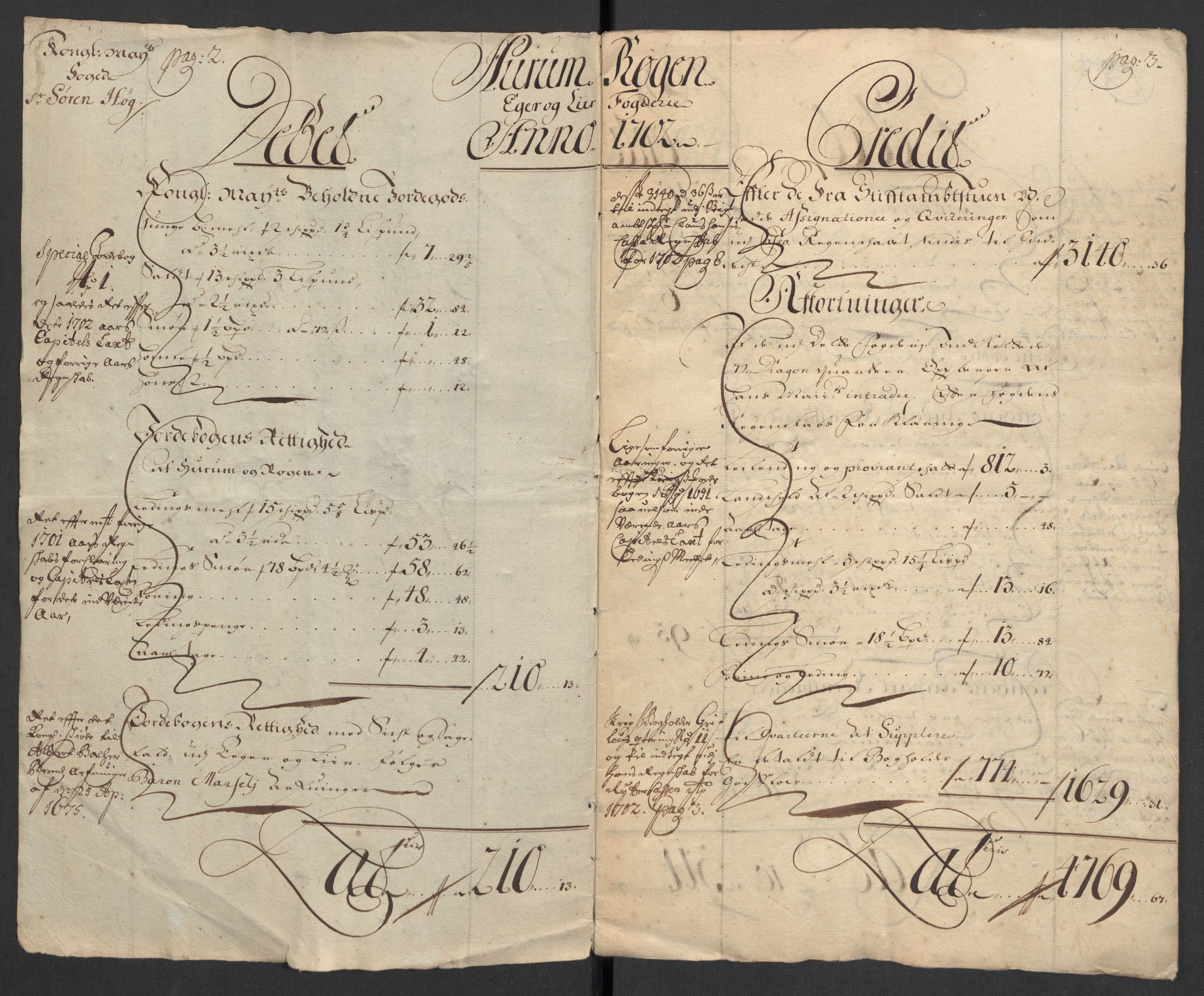Rentekammeret inntil 1814, Reviderte regnskaper, Fogderegnskap, RA/EA-4092/R30/L1698: Fogderegnskap Hurum, Røyken, Eiker og Lier, 1702, p. 4