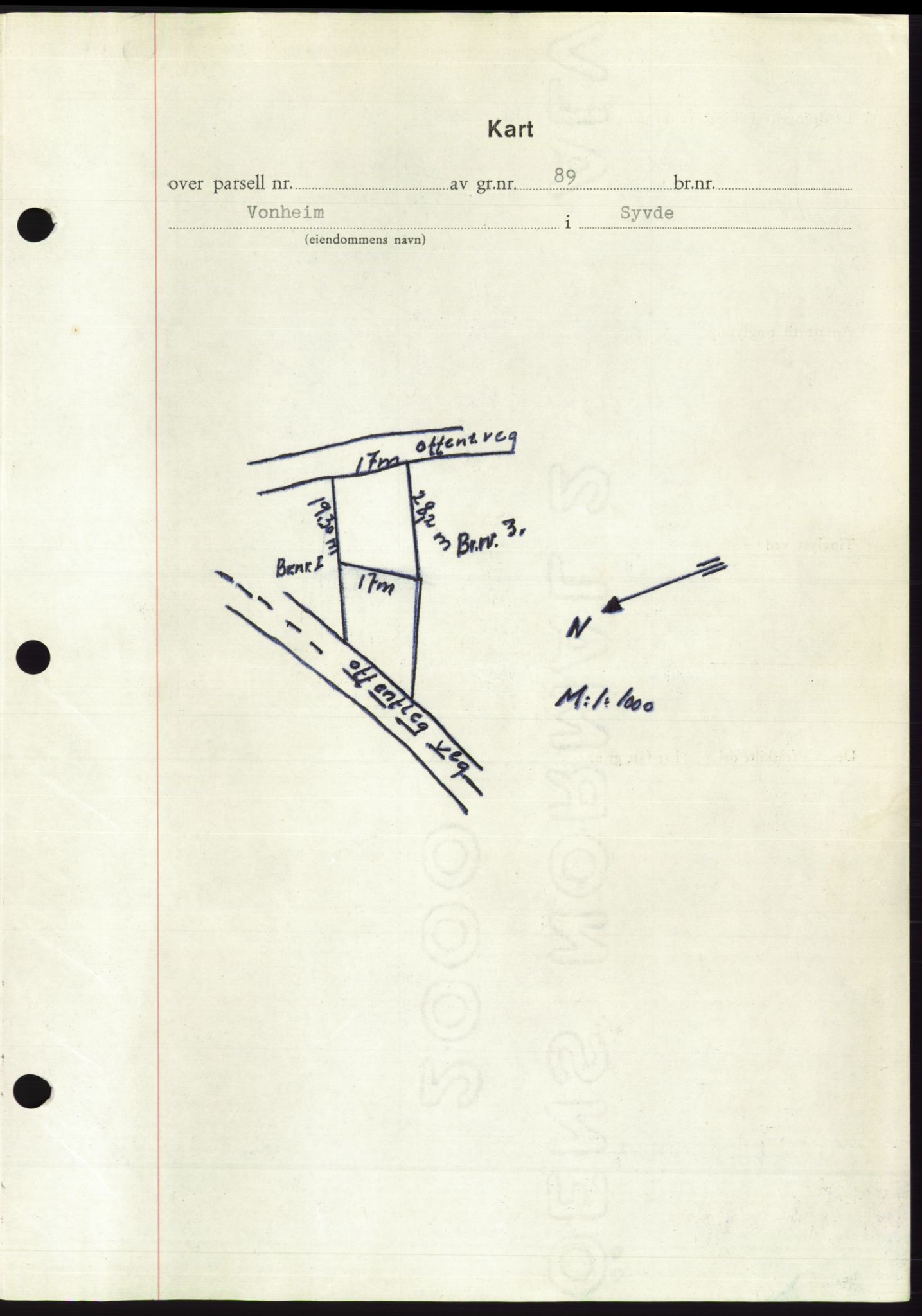 Søre Sunnmøre sorenskriveri, AV/SAT-A-4122/1/2/2C/L0101: Mortgage book no. 27A, 1955-1955, Diary no: : 2285/1955