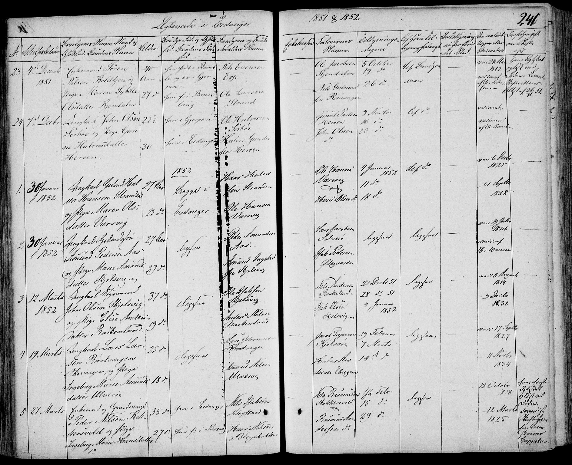 Eidanger kirkebøker, AV/SAKO-A-261/F/Fa/L0008: Parish register (official) no. 8, 1831-1858, p. 241