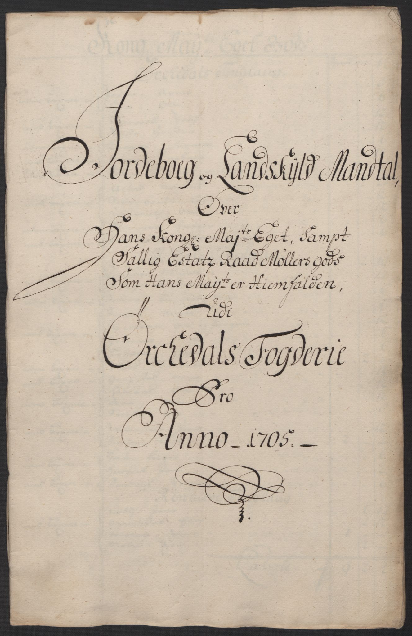 Rentekammeret inntil 1814, Reviderte regnskaper, Fogderegnskap, AV/RA-EA-4092/R60/L3955: Fogderegnskap Orkdal og Gauldal, 1705, p. 146