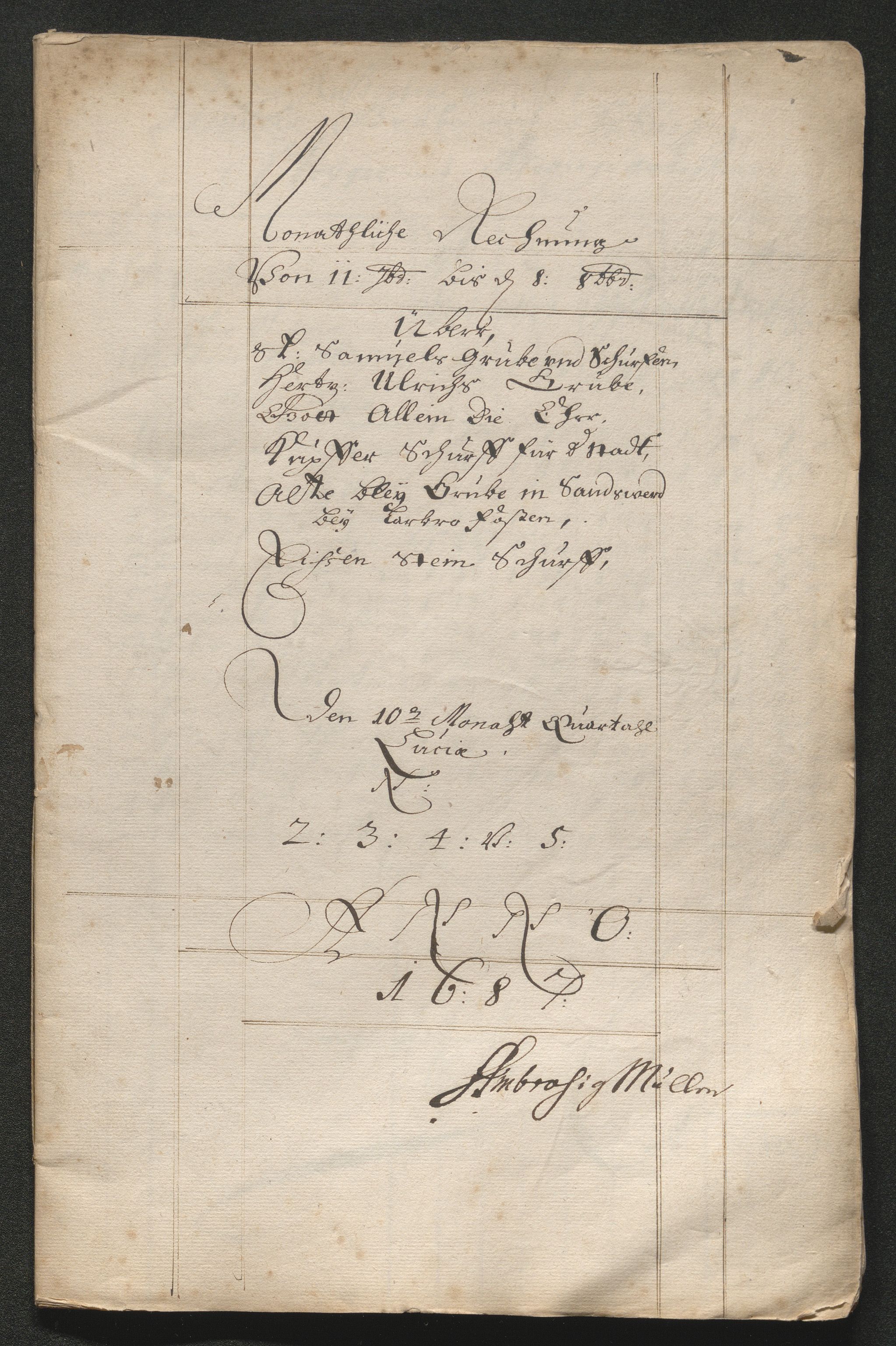 Kongsberg Sølvverk 1623-1816, SAKO/EA-3135/001/D/Dc/Dcd/L0065: Utgiftsregnskap for gruver m.m. , 1687, p. 278