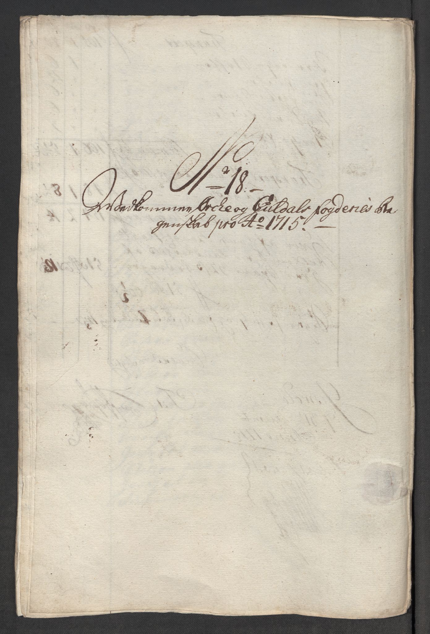 Rentekammeret inntil 1814, Reviderte regnskaper, Fogderegnskap, RA/EA-4092/R60/L3966: Fogderegnskap Orkdal og Gauldal, 1715, p. 194